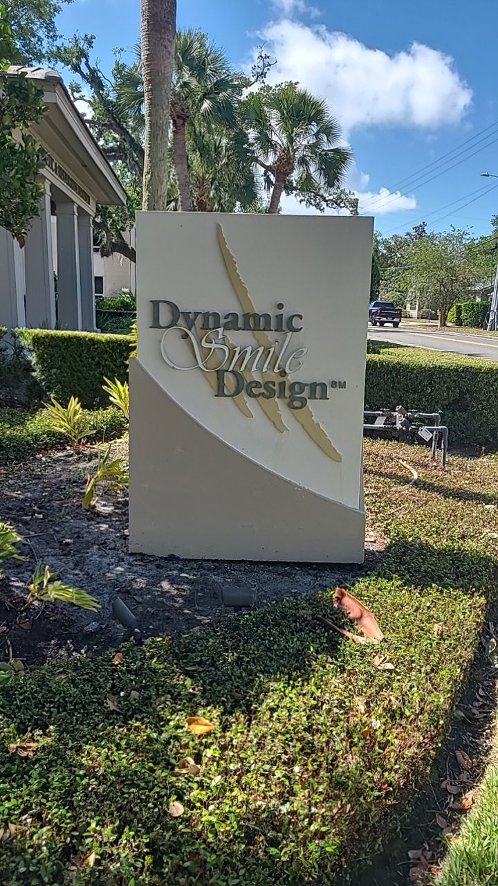 Monument Sign for Dynamic Smile Design by SignCrafters