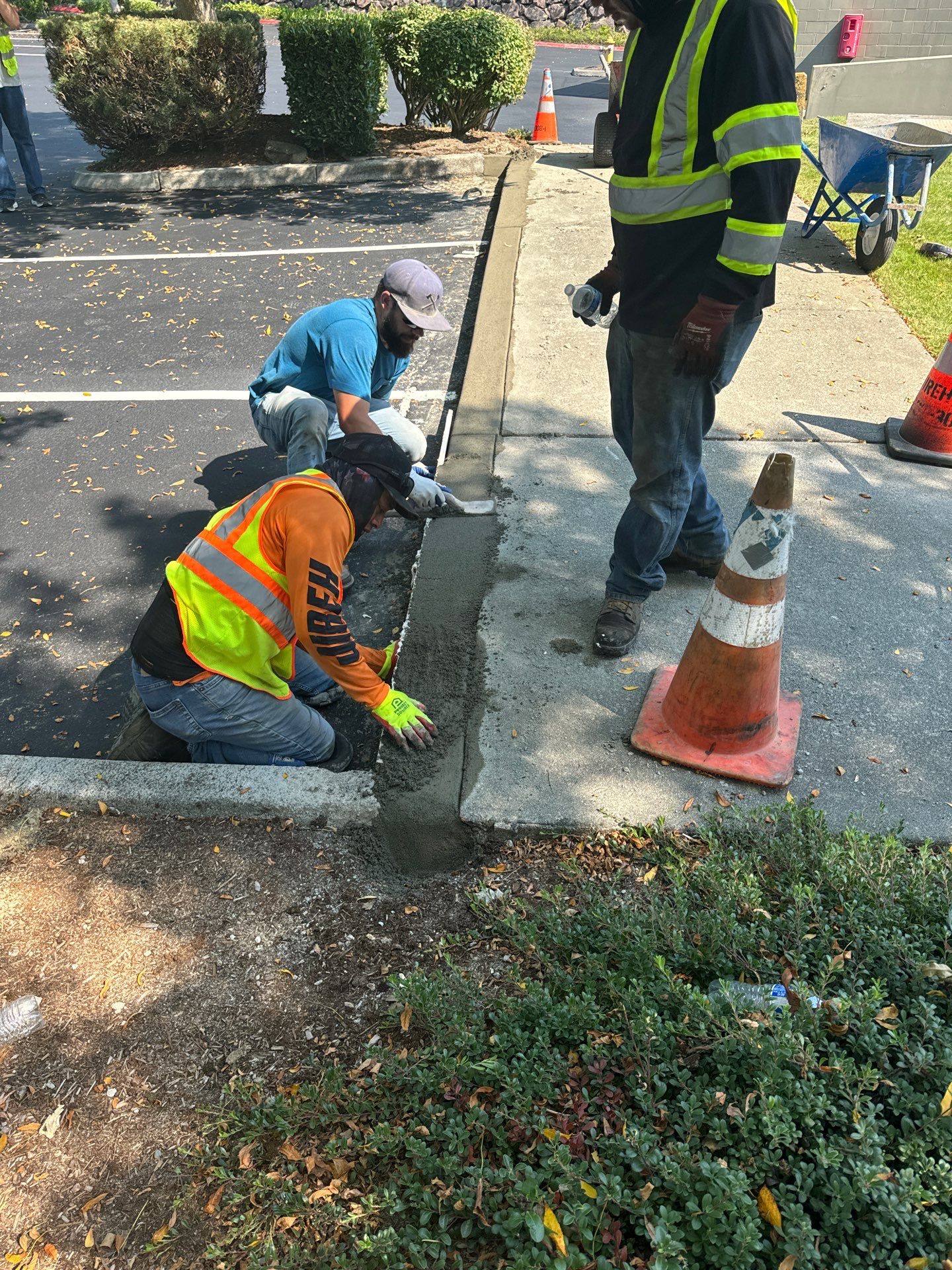 Kidder Matthews | Parking Lot Sealcoating & Striping with Concrete Curb & Patch Repairs  by Jireh Asphalt & Concrete Inc 