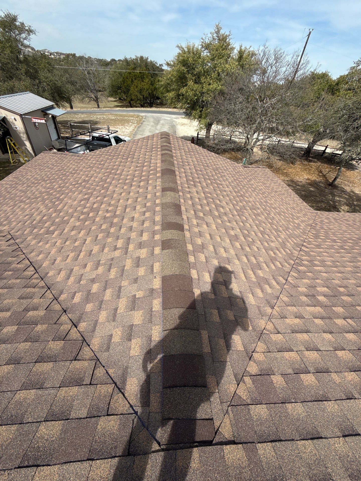 Residential Roof Replacement using GAF - HDZ - Barkwood by Action Exteriors Austin