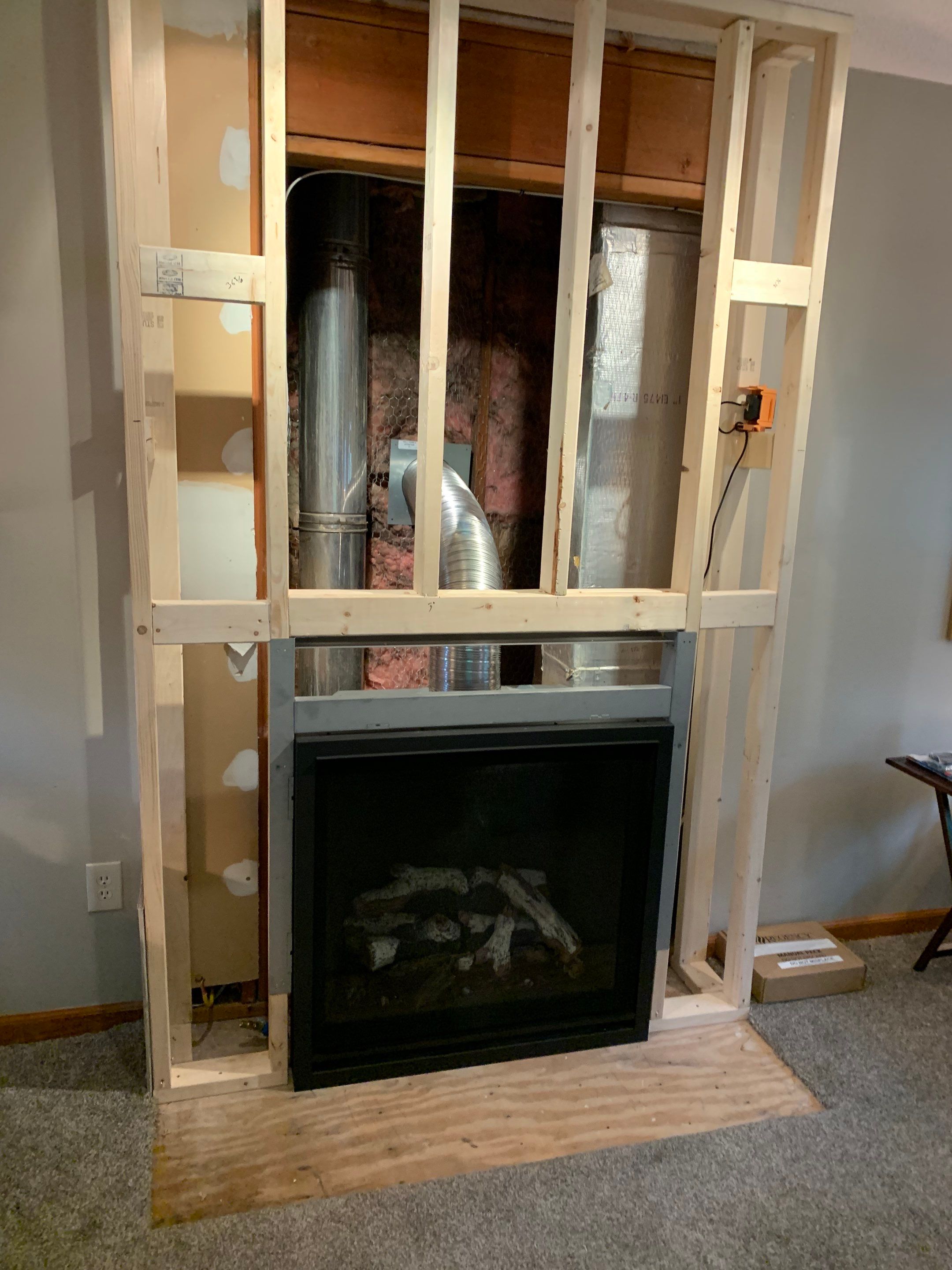Gas Fireplace Installation  by Neighborhood Chimney Services 