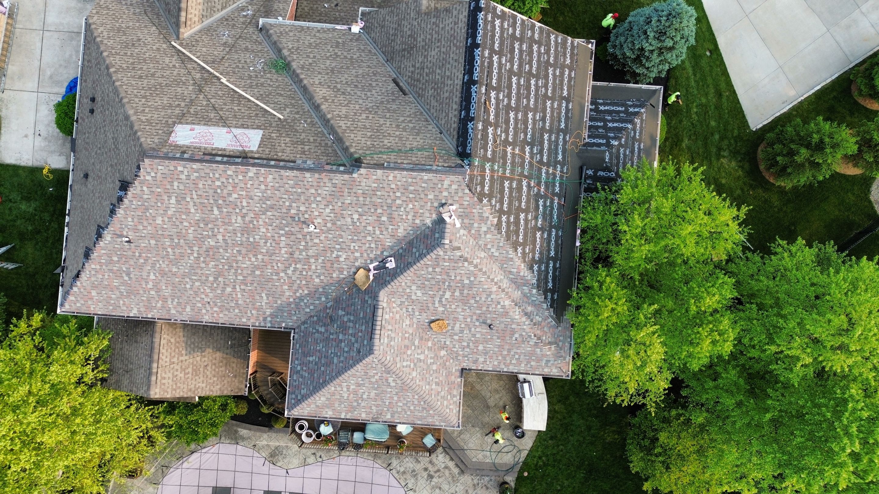 Residential Roofing Installation using Duration Series Shingles - Colonial Slate by RoofX 