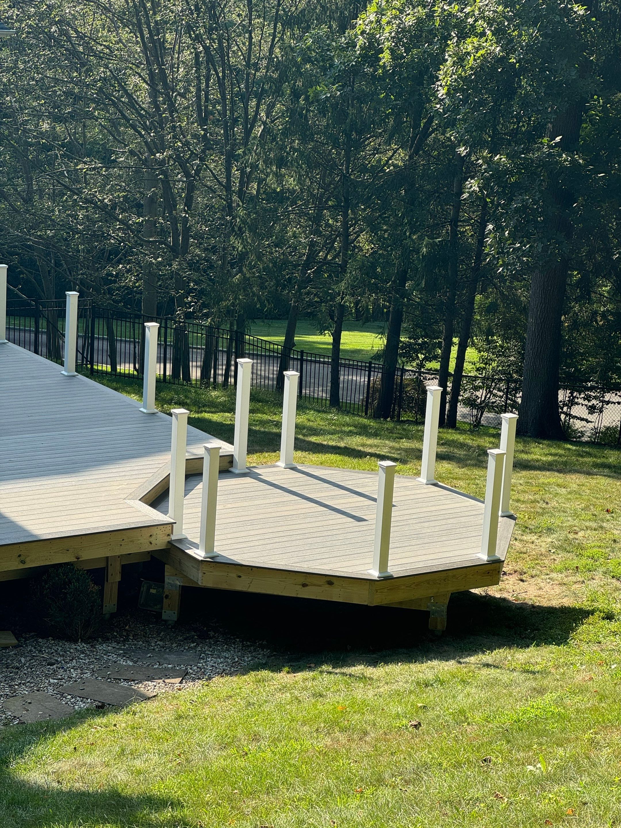 Deck Resurface with Gazebo and Bench by deck guardian