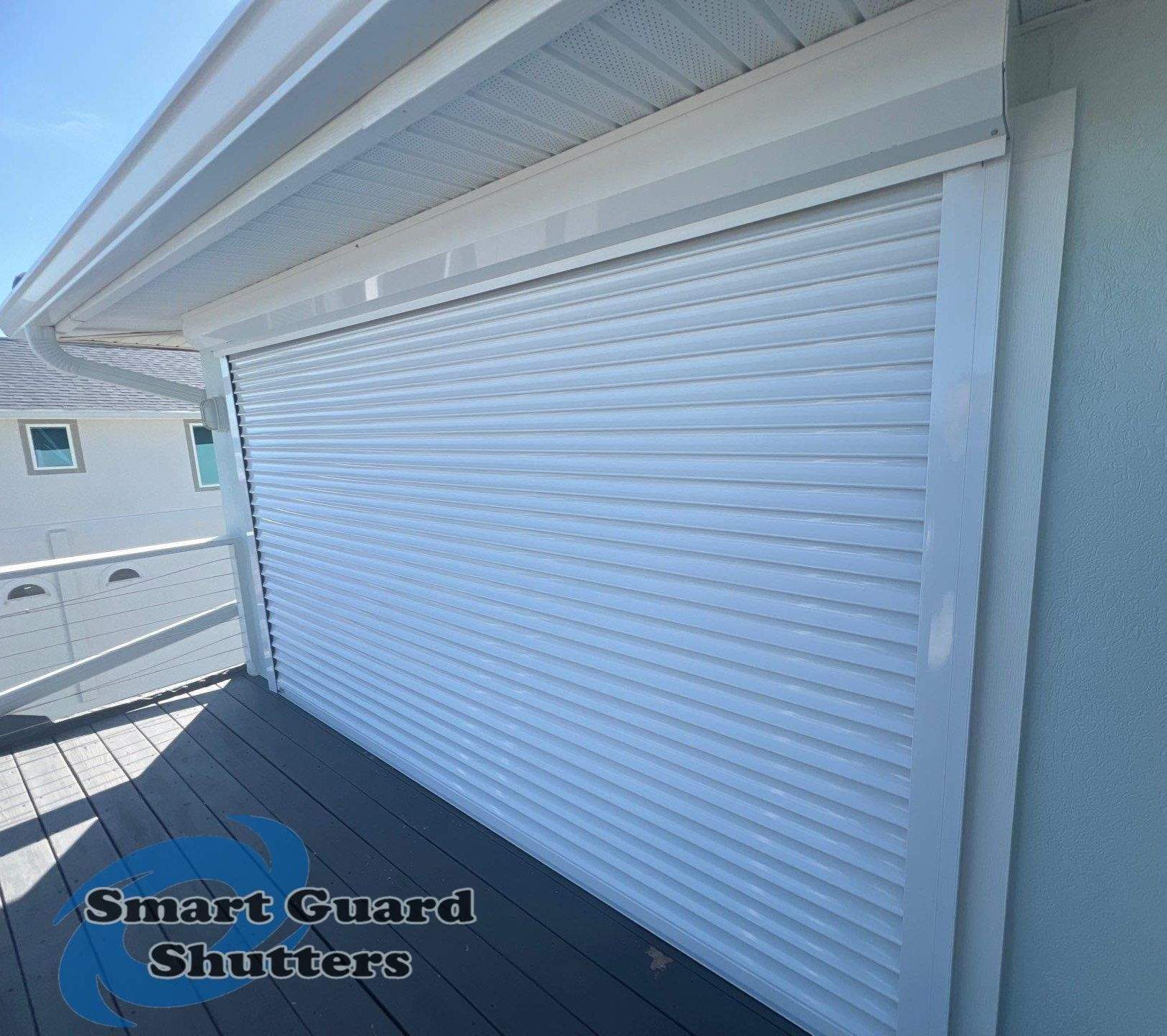 Rolling Shutters in White by Smart Guard Shutters