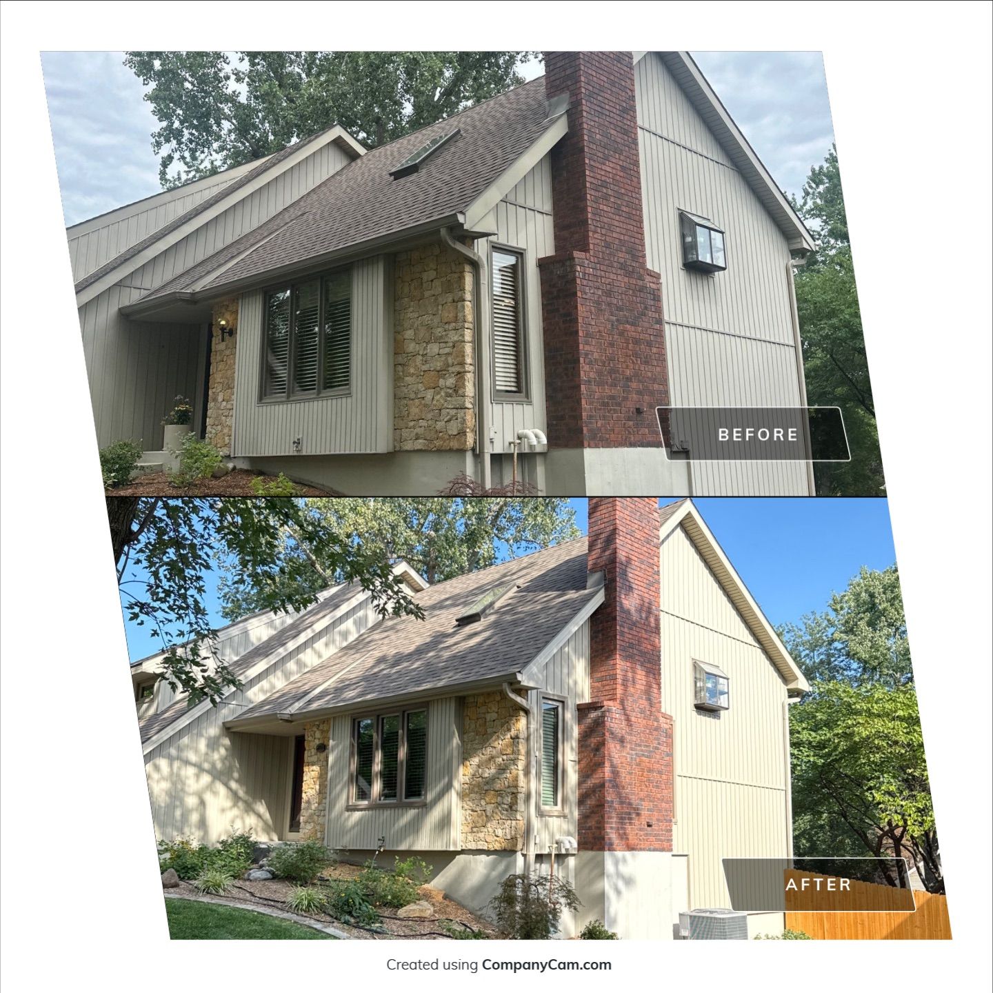 Comprehensive Kansas City Exterior Remodel Featuring Board And Batten Siding by EEC Windows, Siding & Roofing