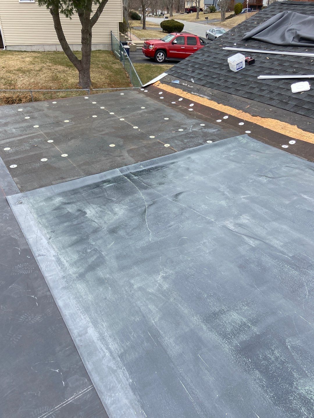 Residential Roofing Repair using EPDM/Rubber by Sensible Home Solutions