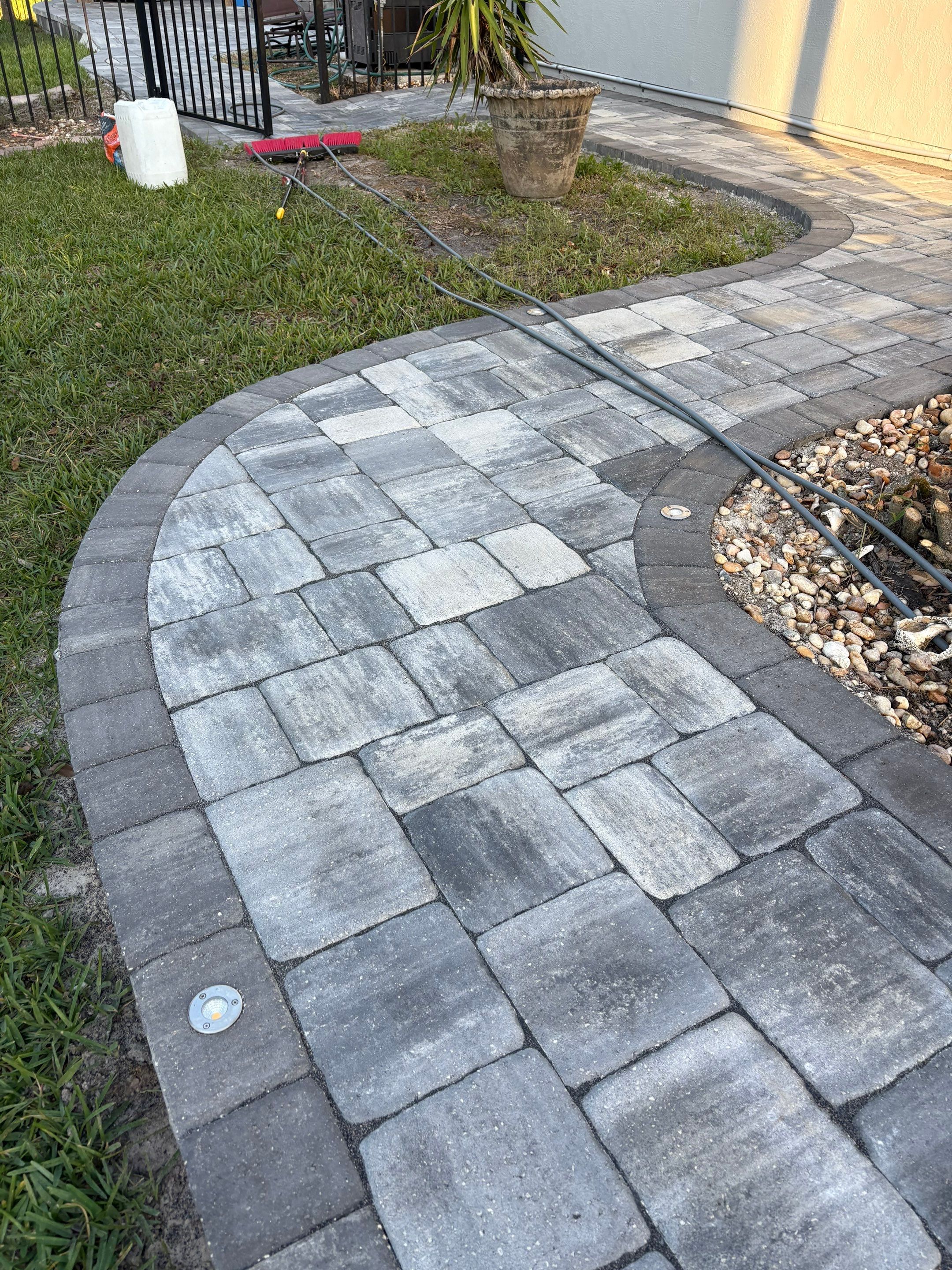 Pavers using Concrete Sealant and PolySand by DuraSeal