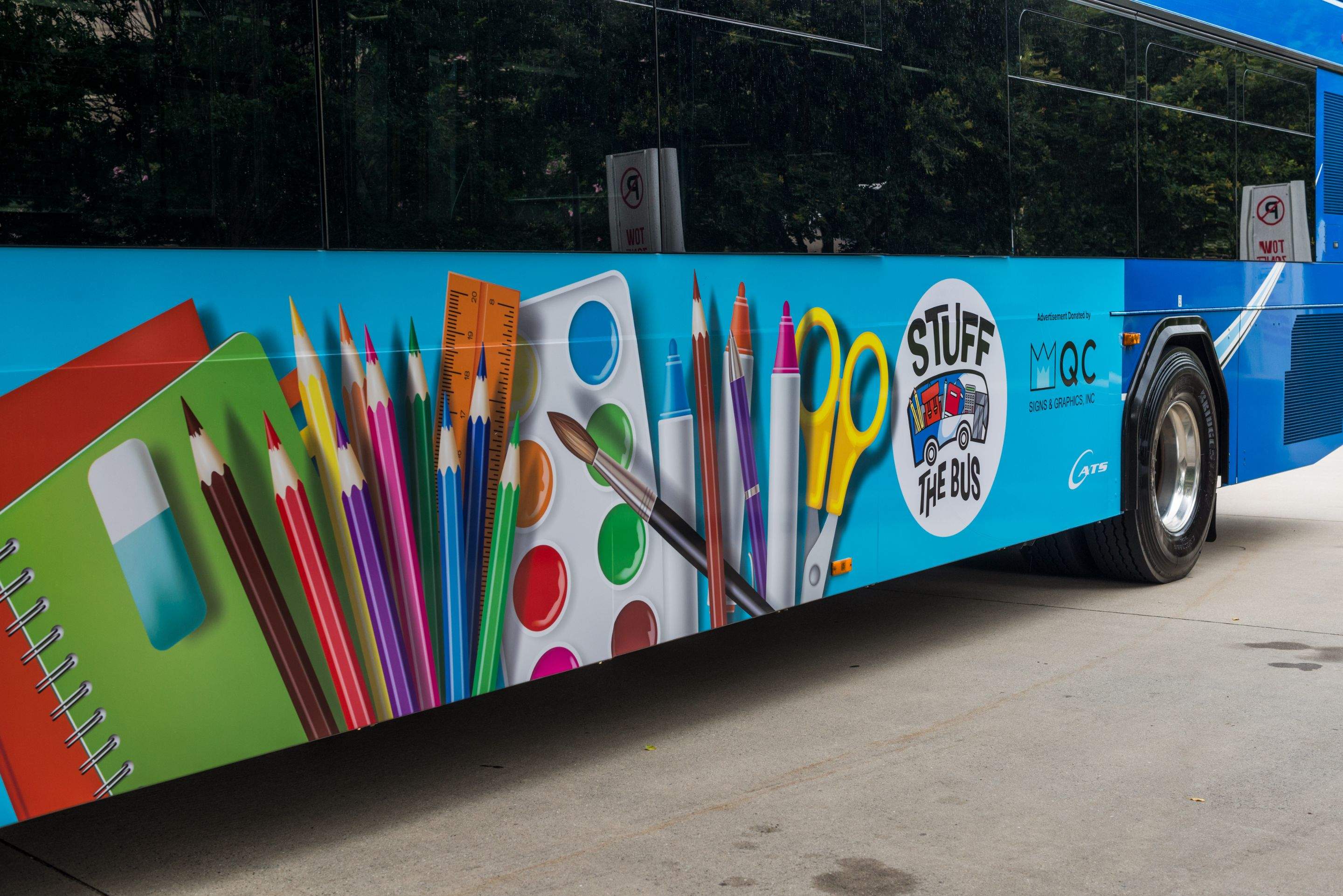 CATS: Stuff the Bus - Vinyl Wrap by QC Signs and Graphics