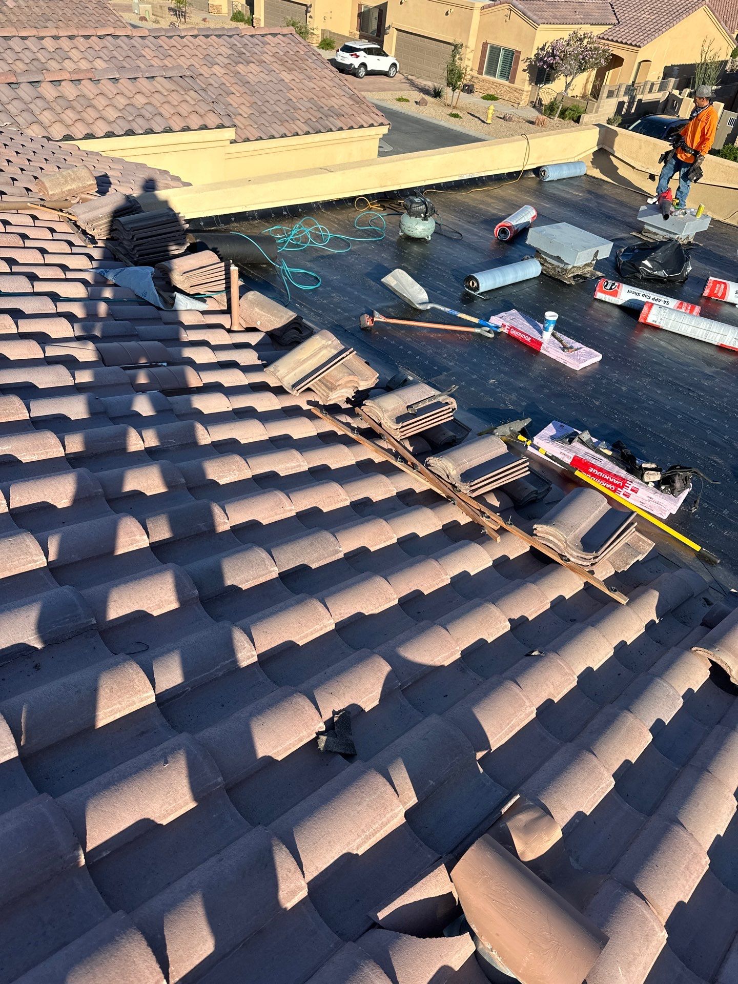 Mocha Range Concrete Tile by Reimagine Roofing