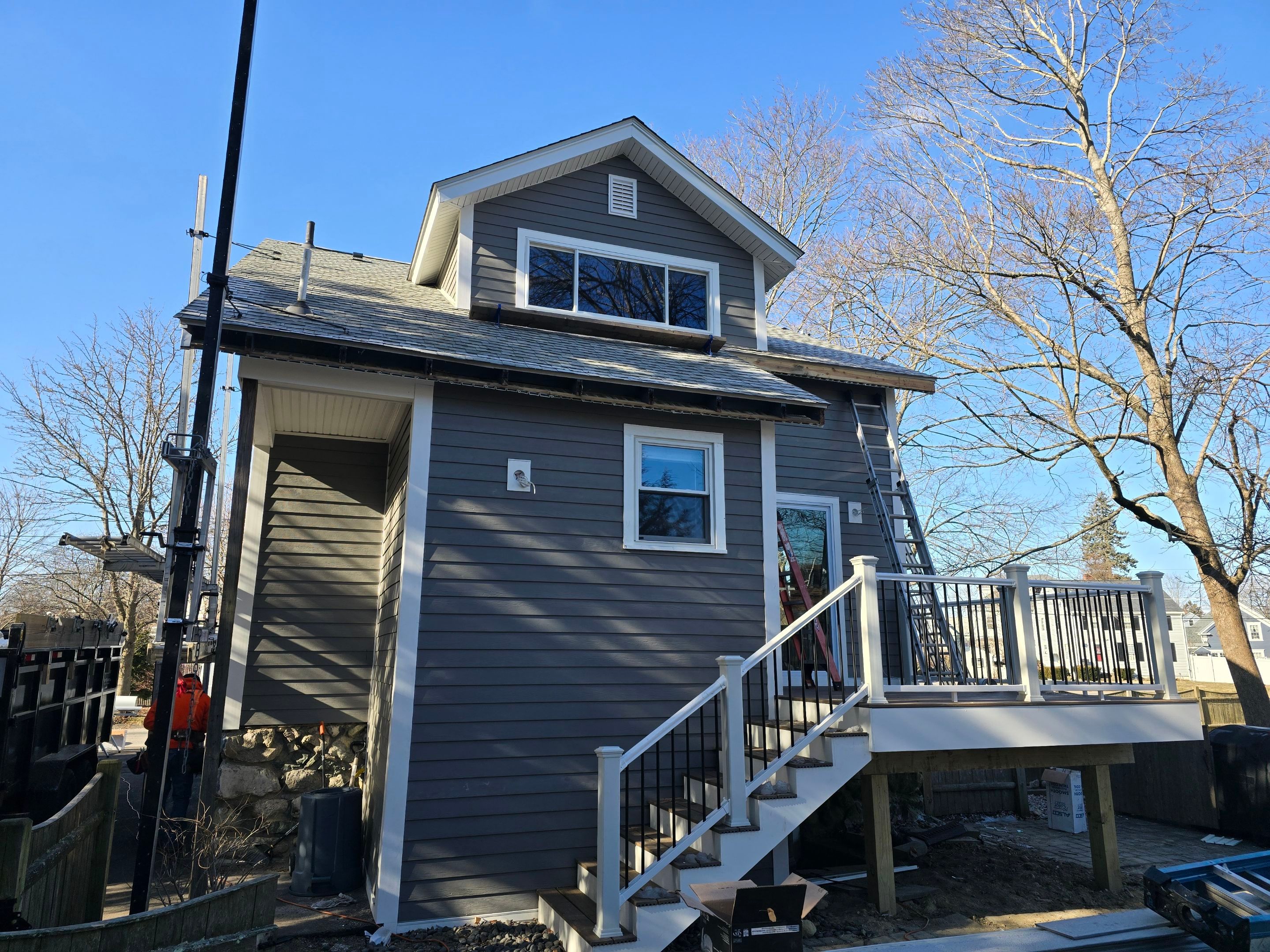 Complete exterior renovation in Norwood, MA by UBrothers Construction