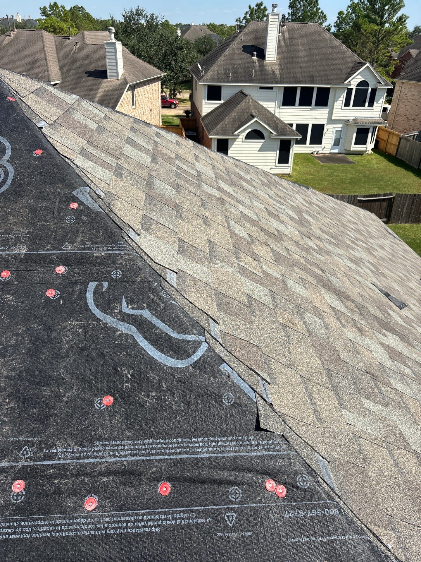 Residential Roofing Installation using Owen's Corning Duration (Lifetime) Shingles by Roof Repair Company