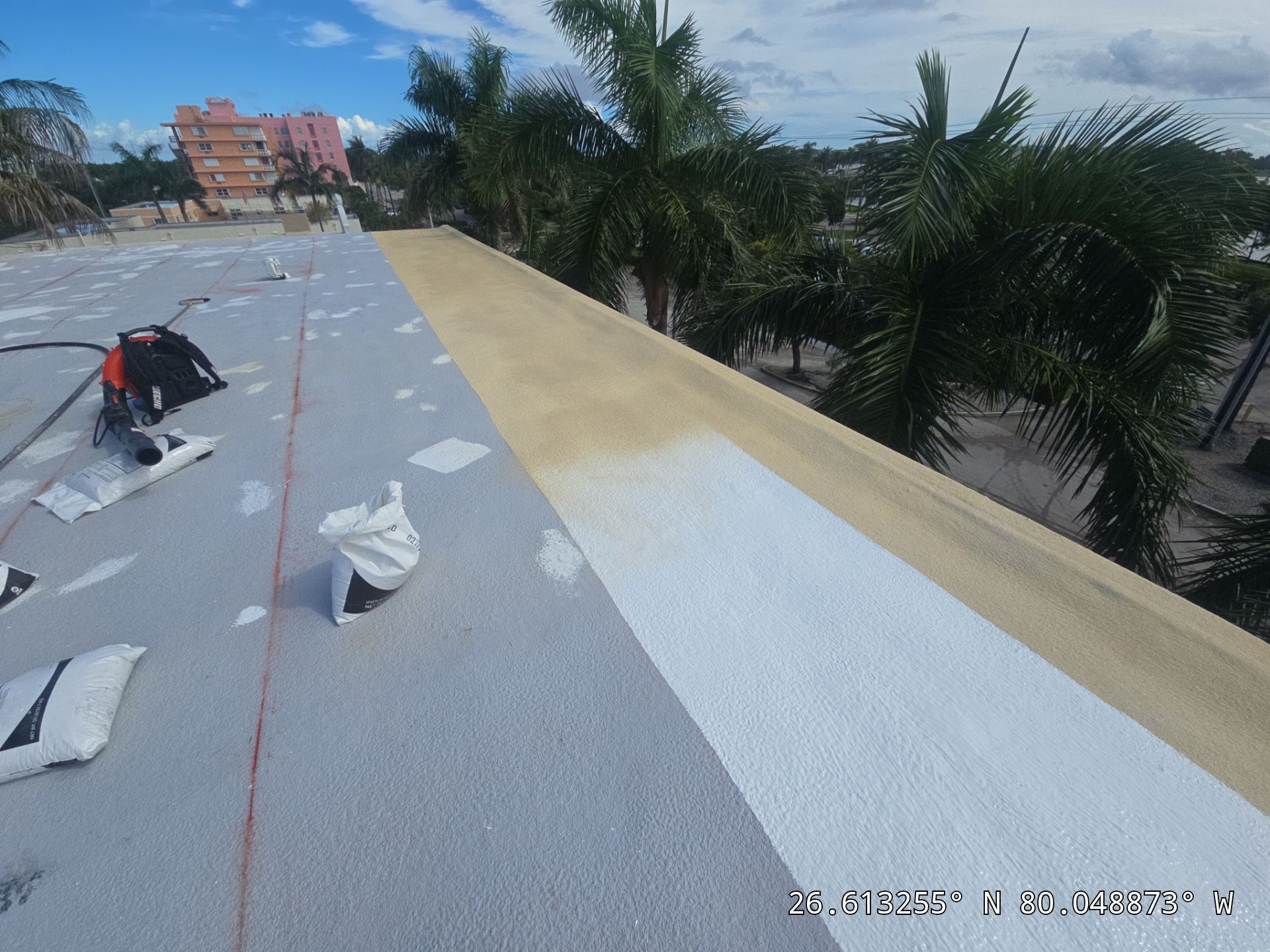 Commercial Roof Restoration for Lake Worth Beach Flat Roof Project by Roof King LLC
