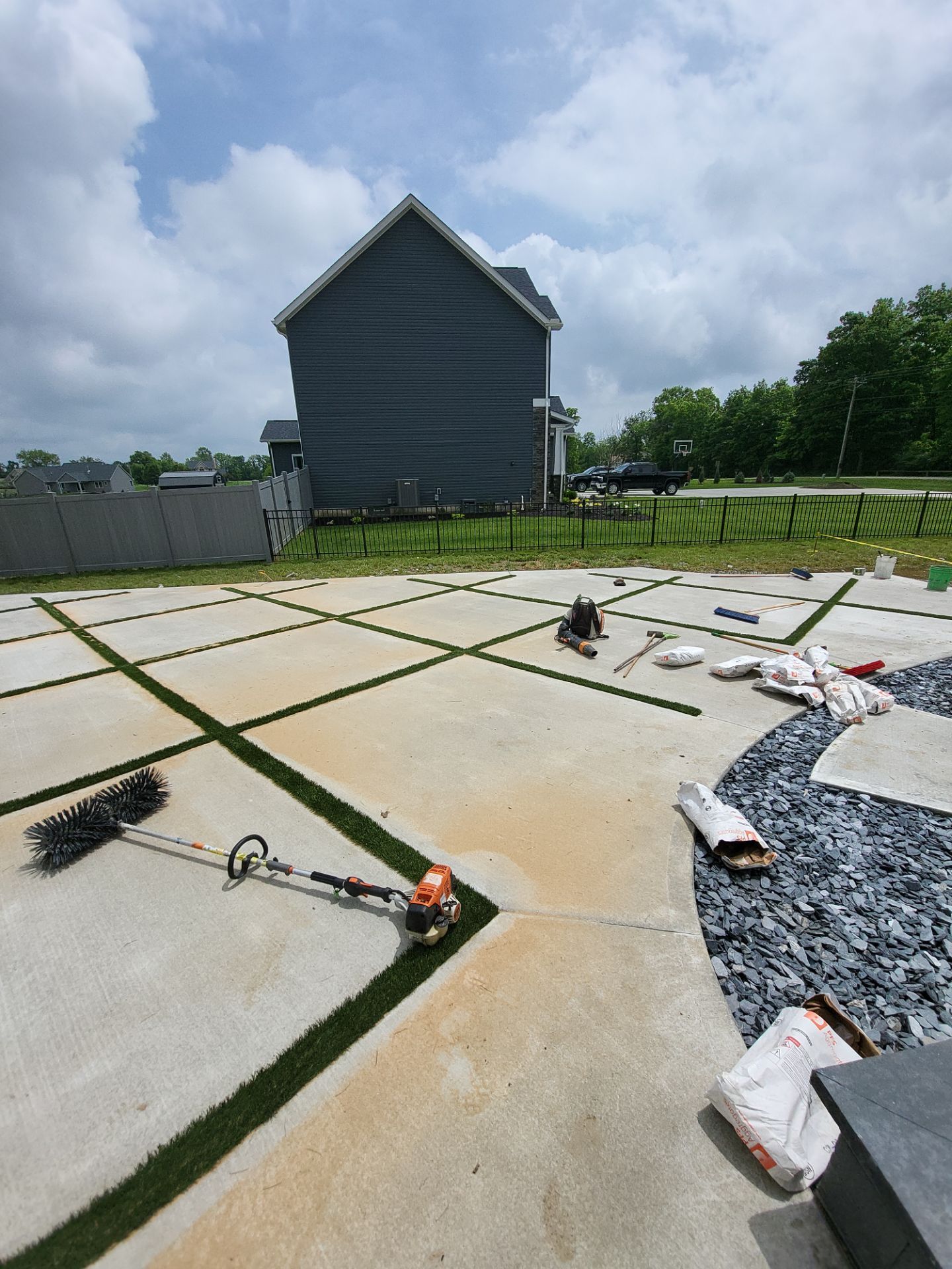 Turf Strip Driveway in Marysville, OH by Southwest Greens Midwest