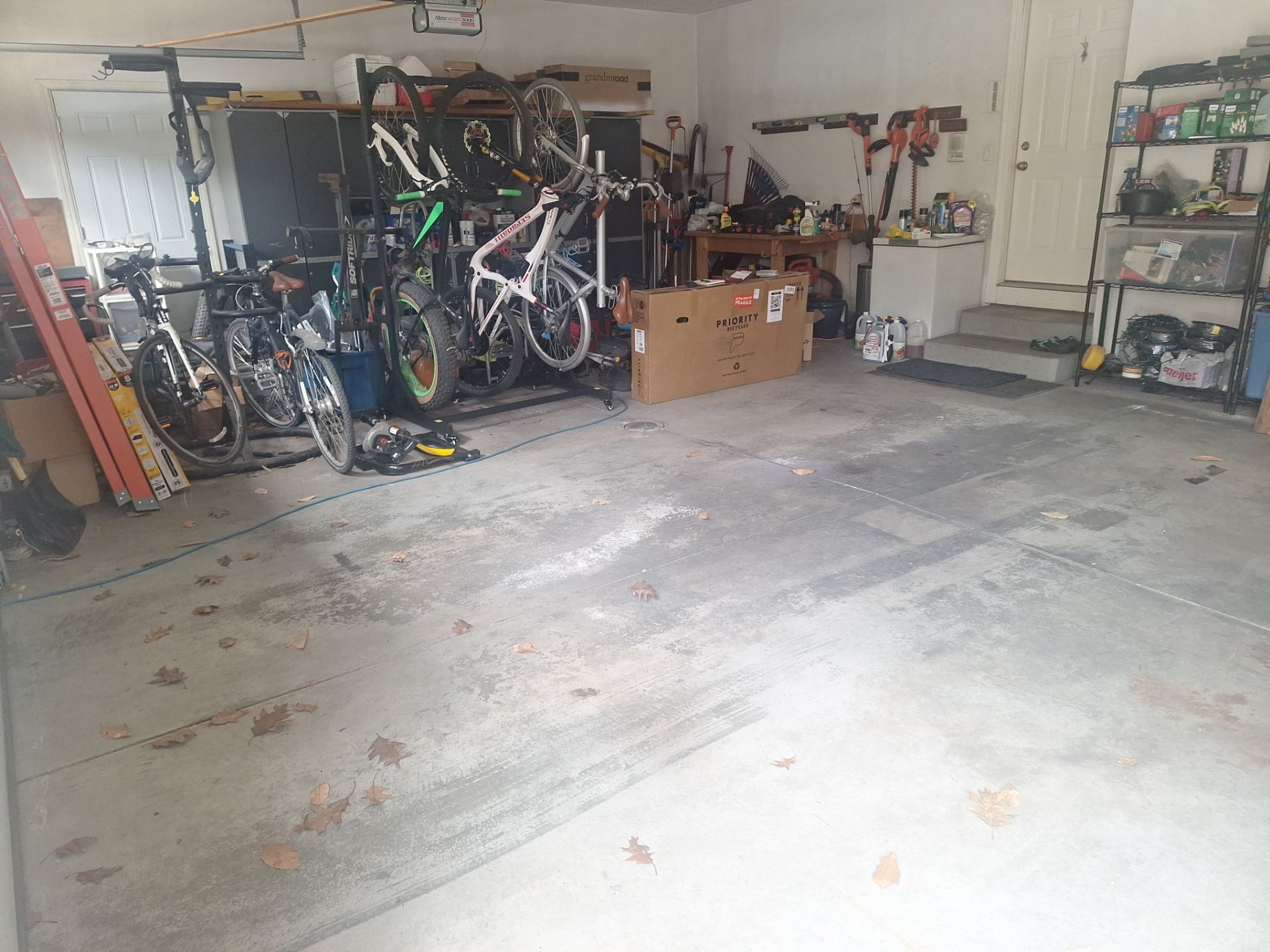 Multi-Colored Epoxy Flake Garage Floor Coating in Norton Shores by Gordon Painting