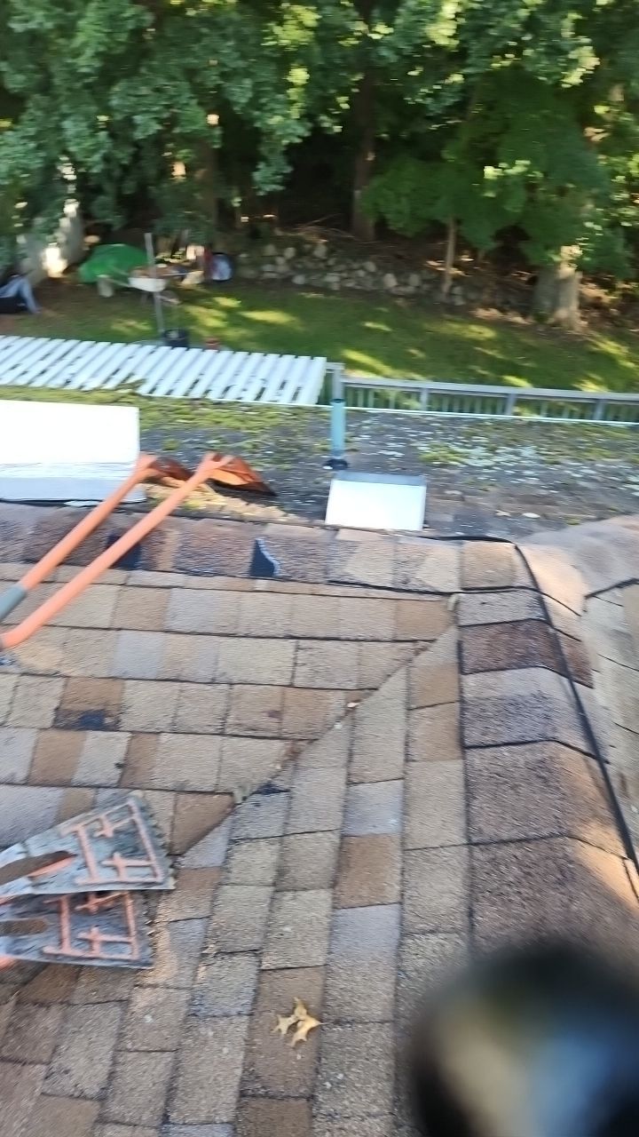 Residential Roofing Installation using Owens Corning Duration Teak by A Plus Exterior