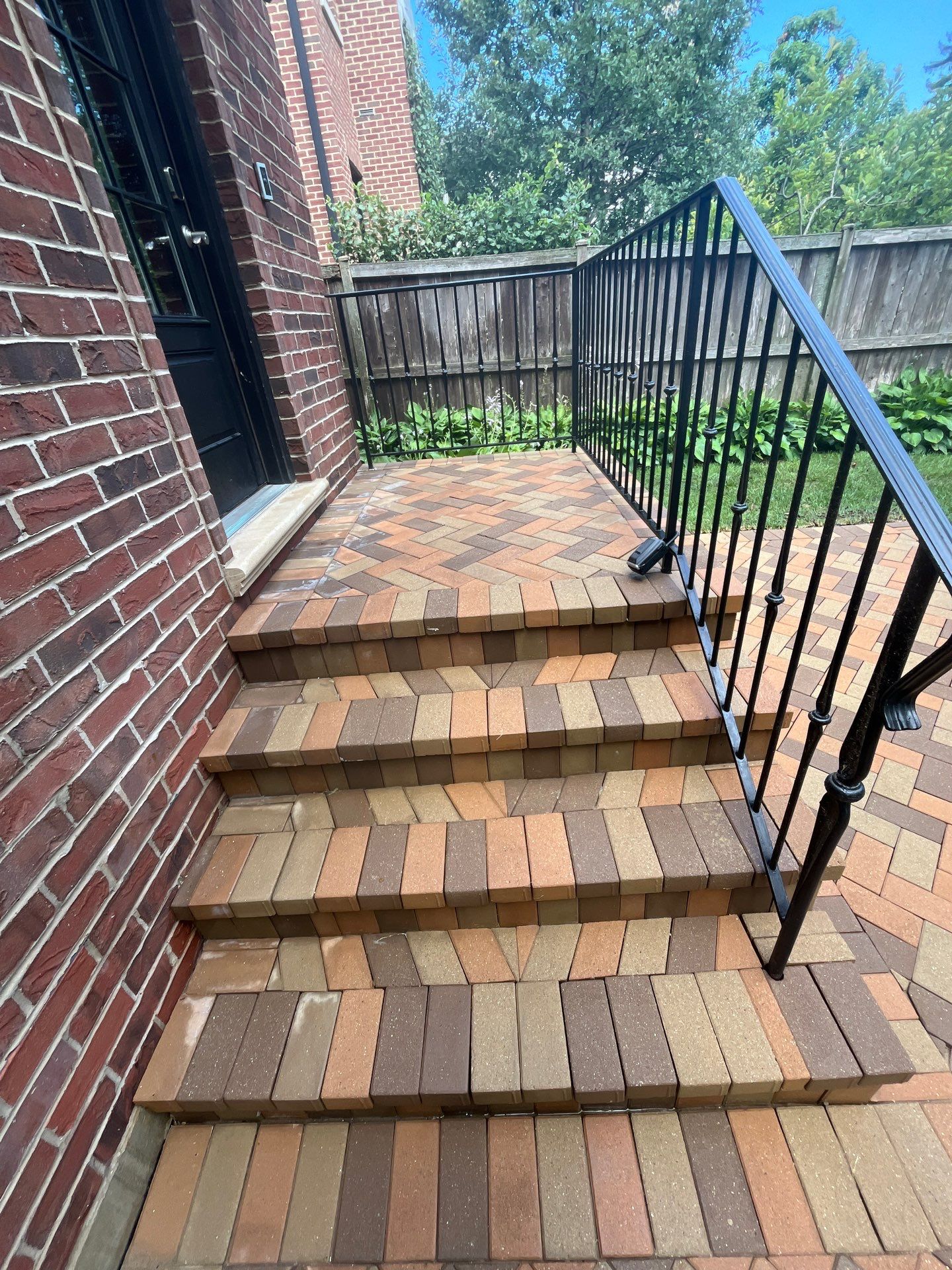 brick paver repair  using Structure bond Techniseal by Northern Power Washing LLC.