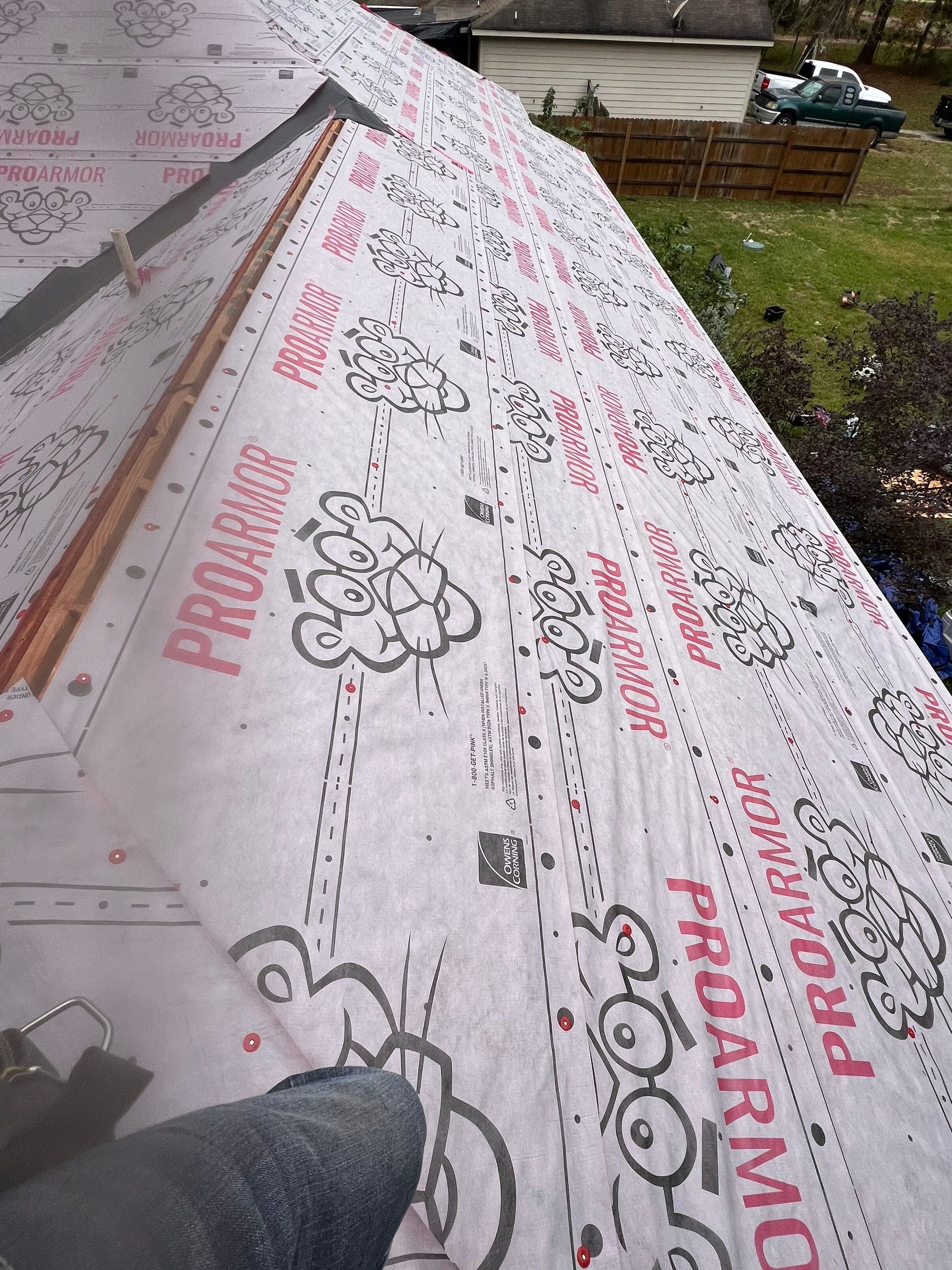 Residential Roofing Installation using Owen's Corning Duration (Lifetime) Shingles by Roof Repair Company