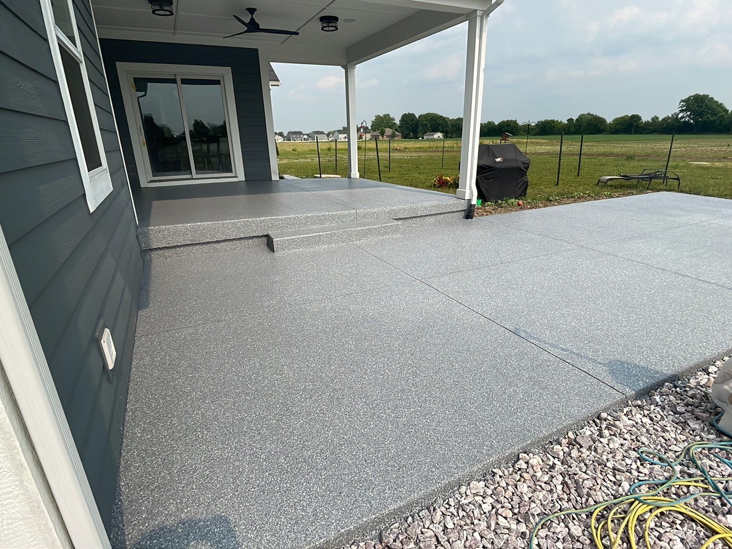 Garage, Barn and Patio Floor using Granite by Your1DayFloor.com