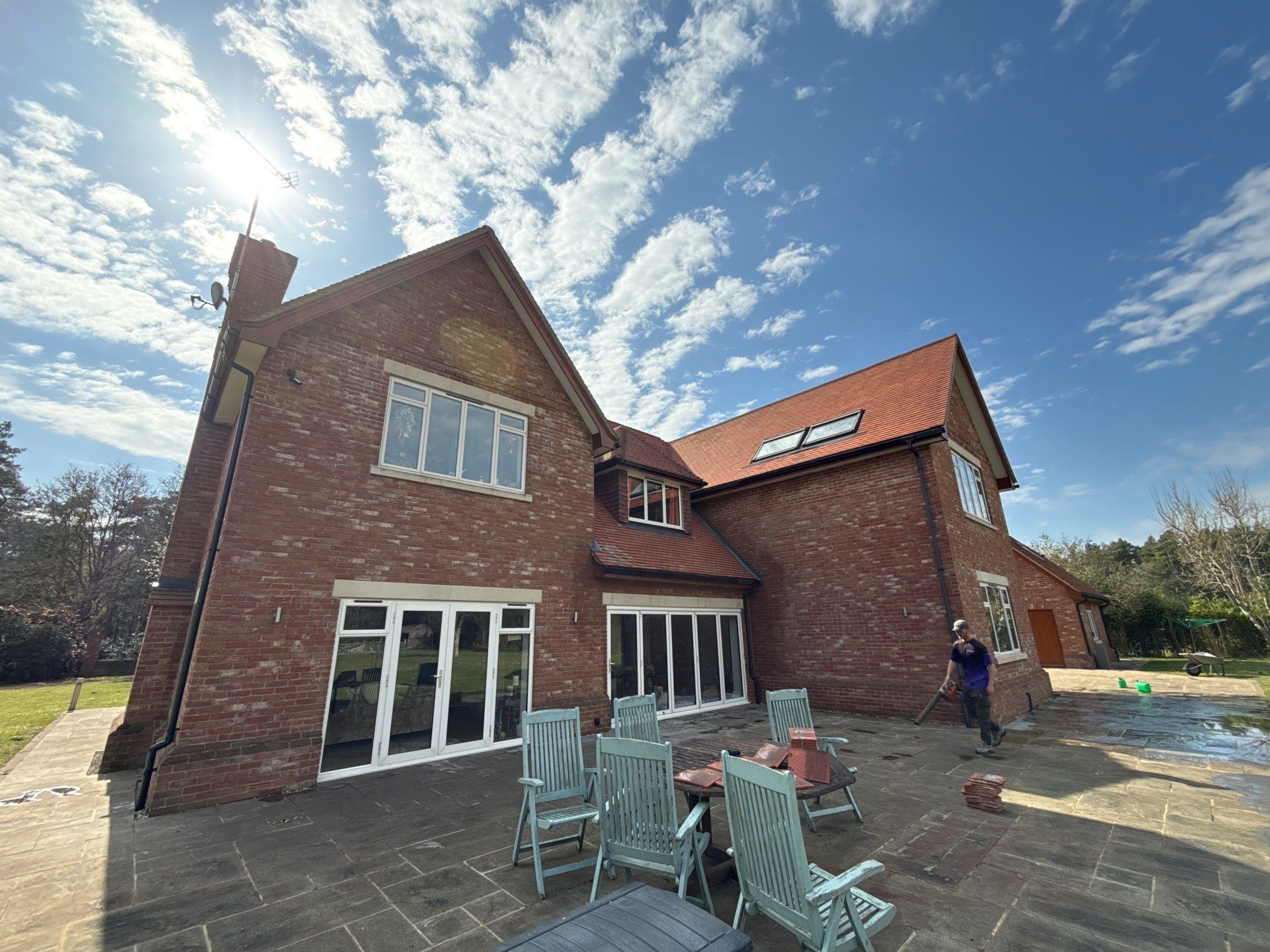 Roof Clean - Moss Removal - Gutter Clean using Honda 15lpm Low Pressure Washing Machine by Ges Exterior Cleaning ltd