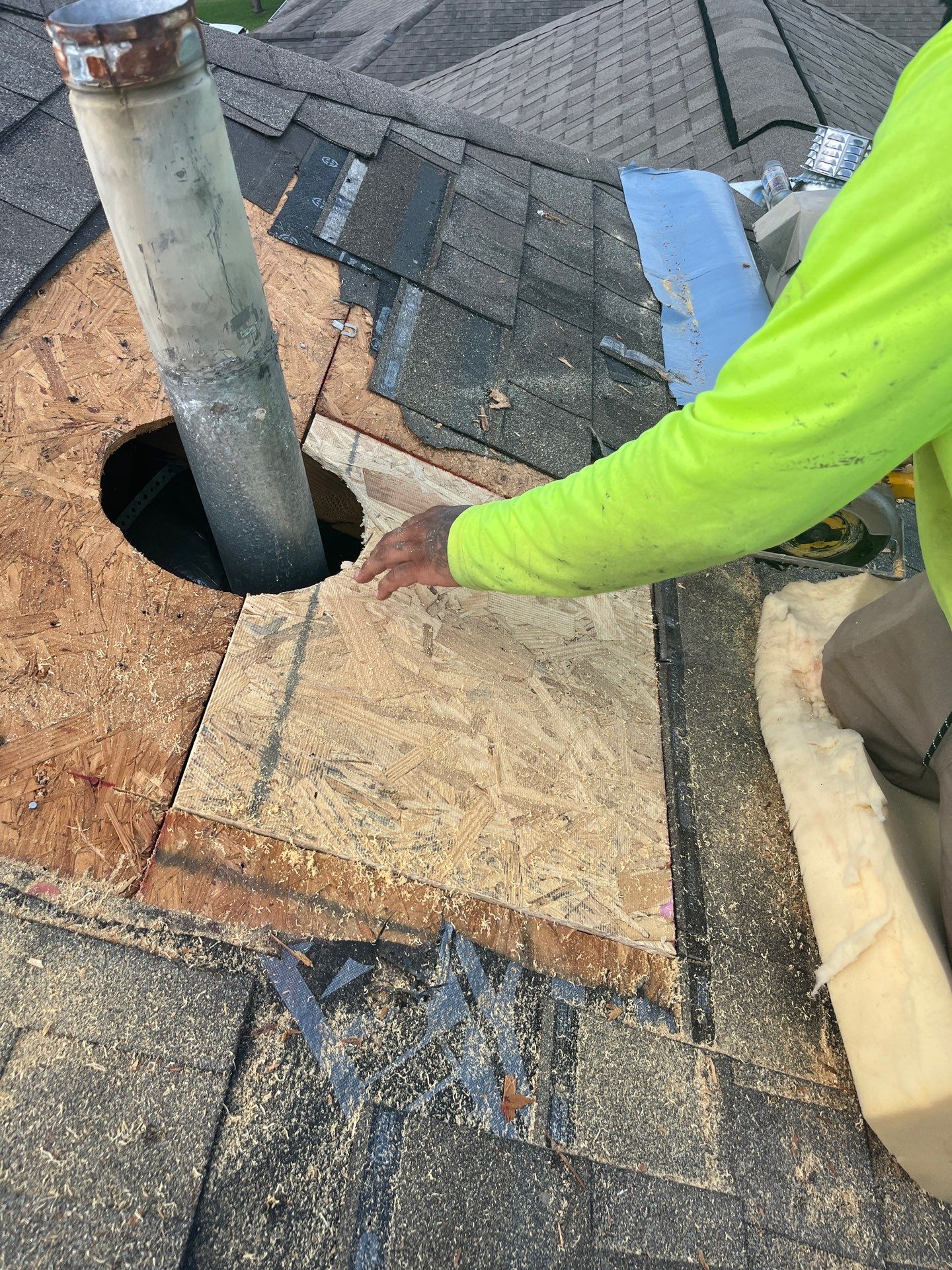 Hail Damage using Owen's Corning Duration (Lifetime) Shingles by Roof Repair Company