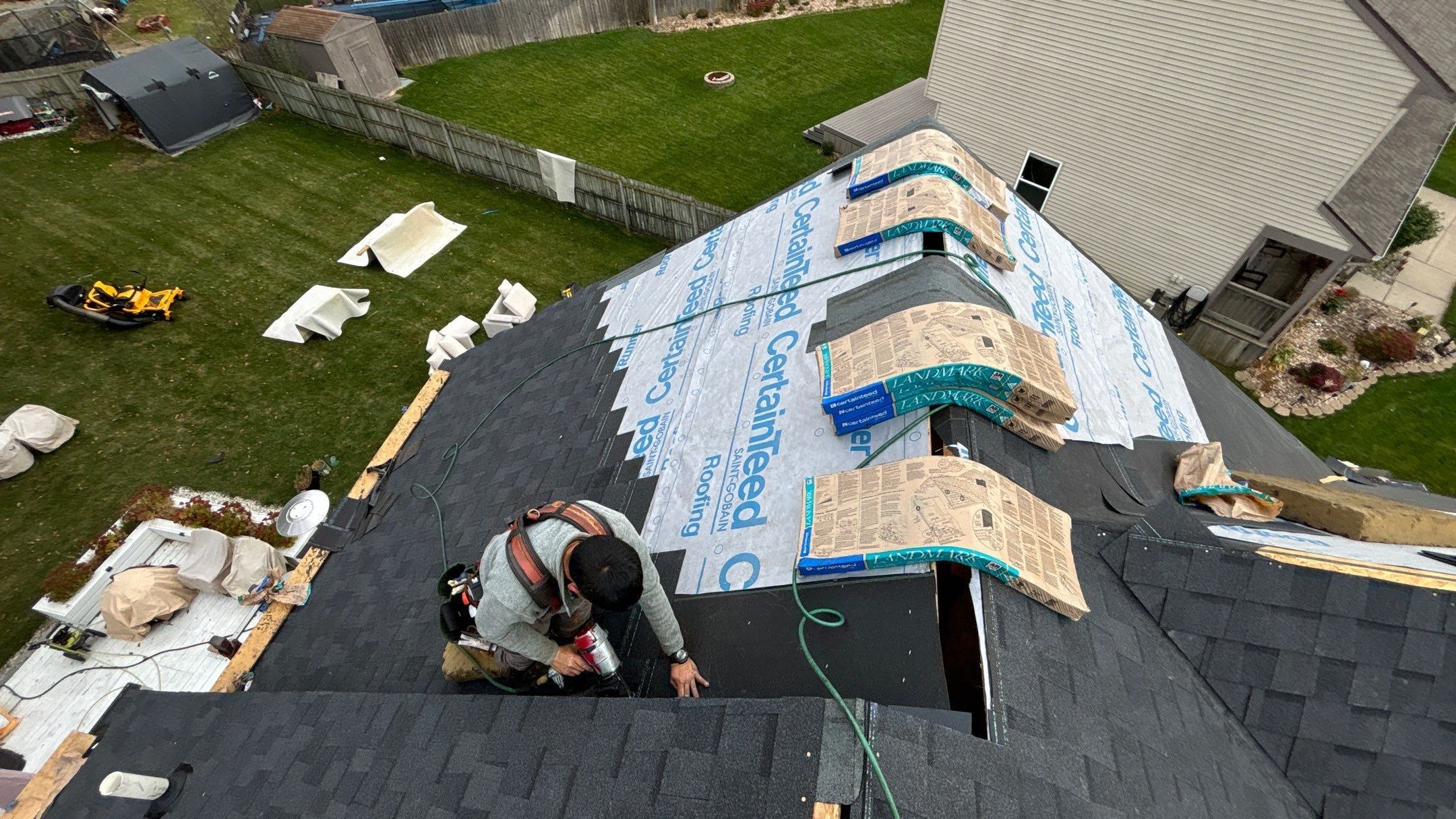 Roof Replacement using CertainTeed Landmark by 180 Contractors