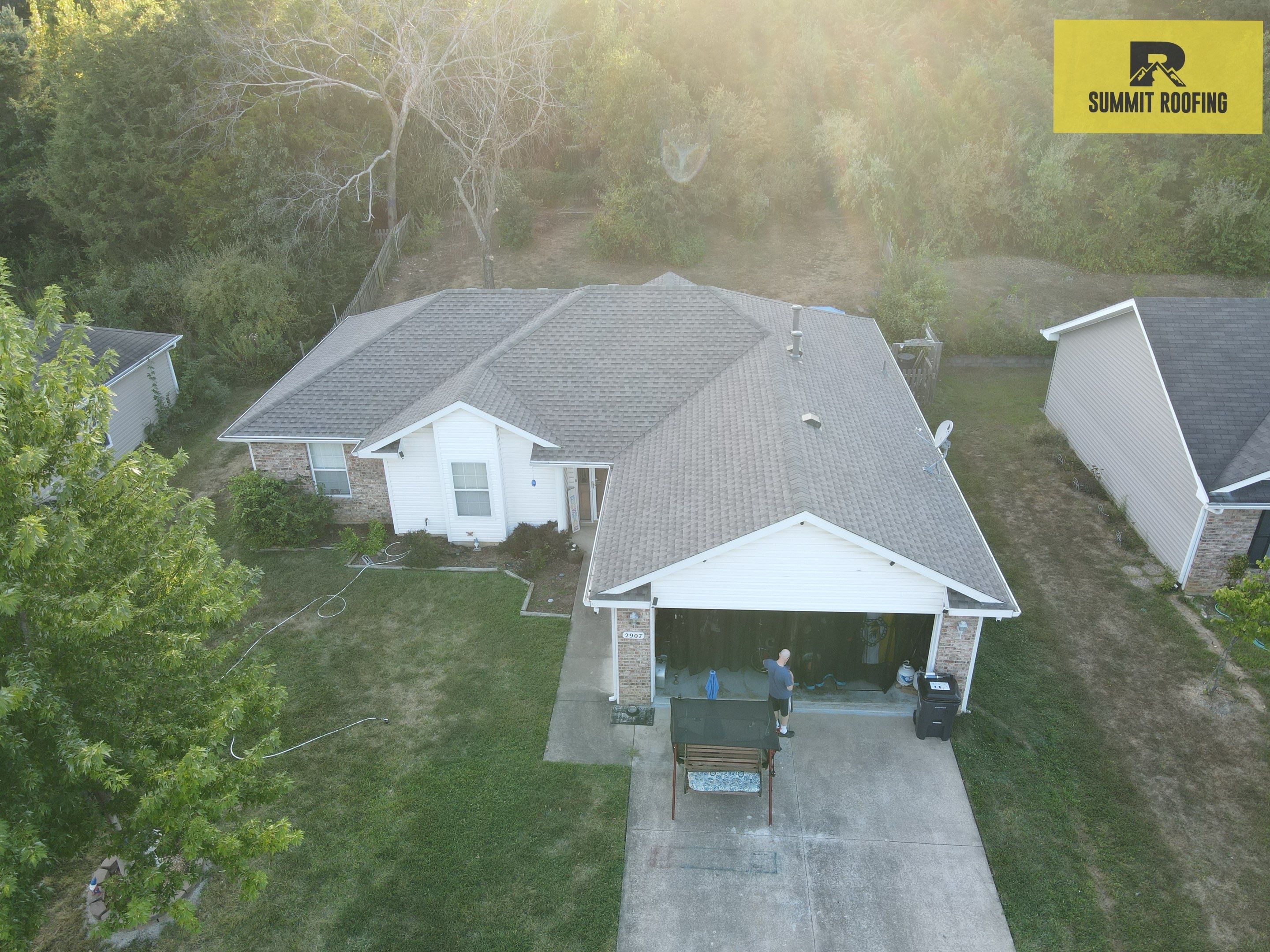 Architectural Shingle Roof Replacement and Decking Repair in Columbia by Summit Roofing