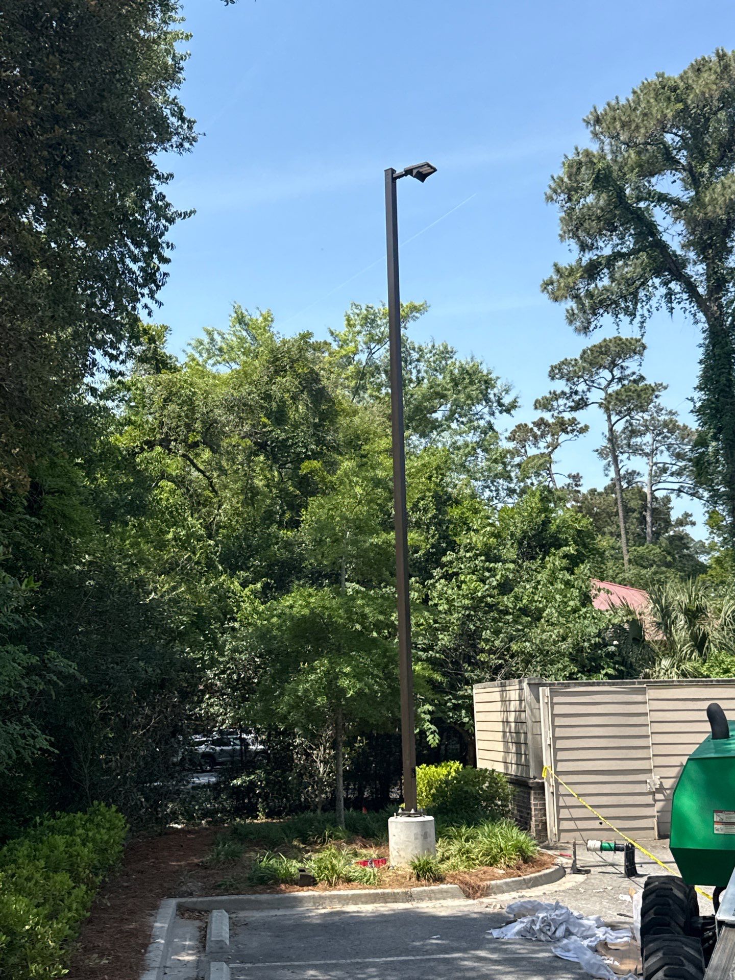 Commercial Power and LED Parking Lot Lighting Installation in Hilton Head Island by Selectric LLC