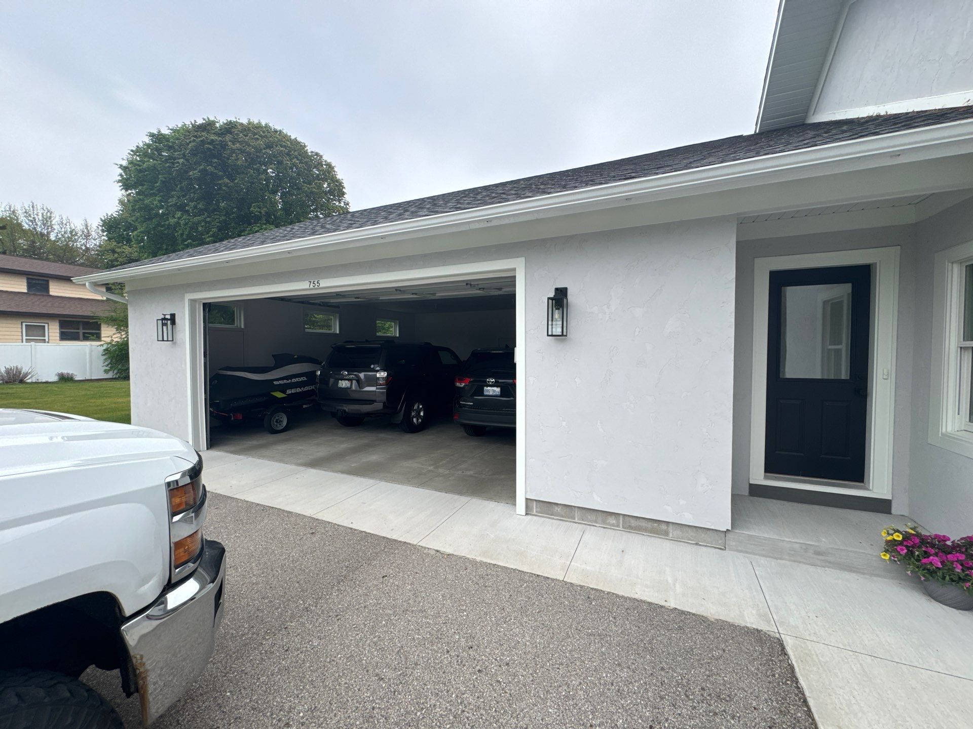 Norton Shores Residential Stucco Repair and Exterior Painting Refresh by Gordon Painting