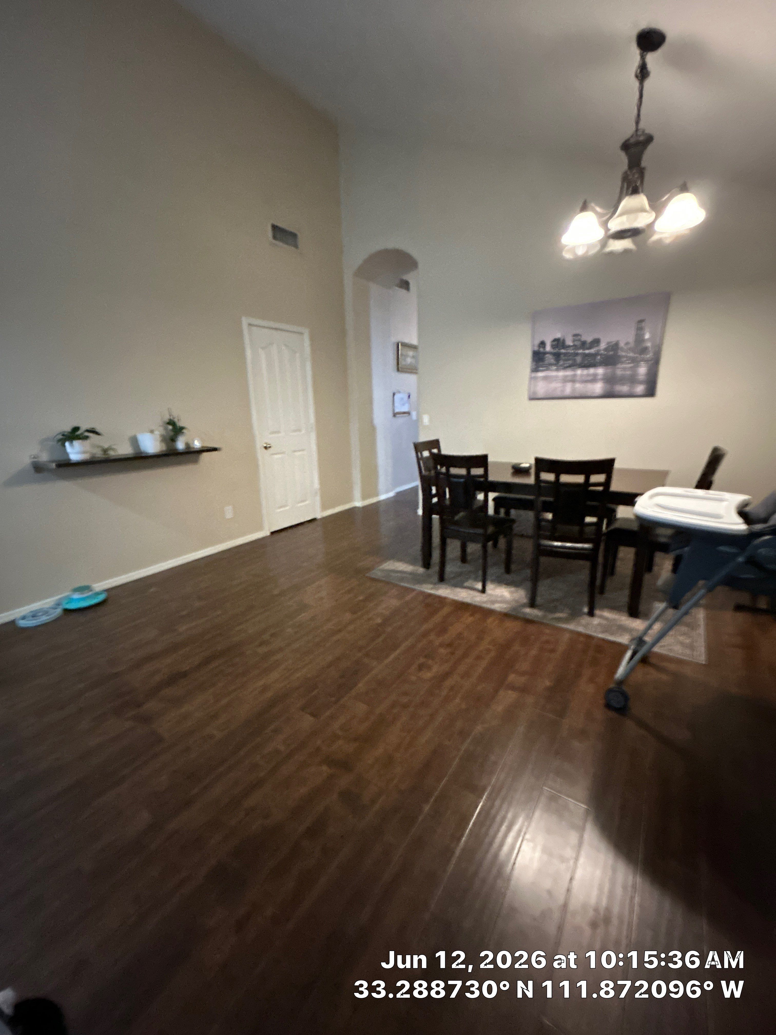 Dark Wood-Look Laminate Flooring Installation in Chandler by CompanyCam Sales Demo