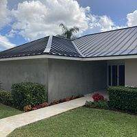 24ga 1.5" Mechanical Seam Dark Bronze by Total Roofing System The Metal Roof Experts