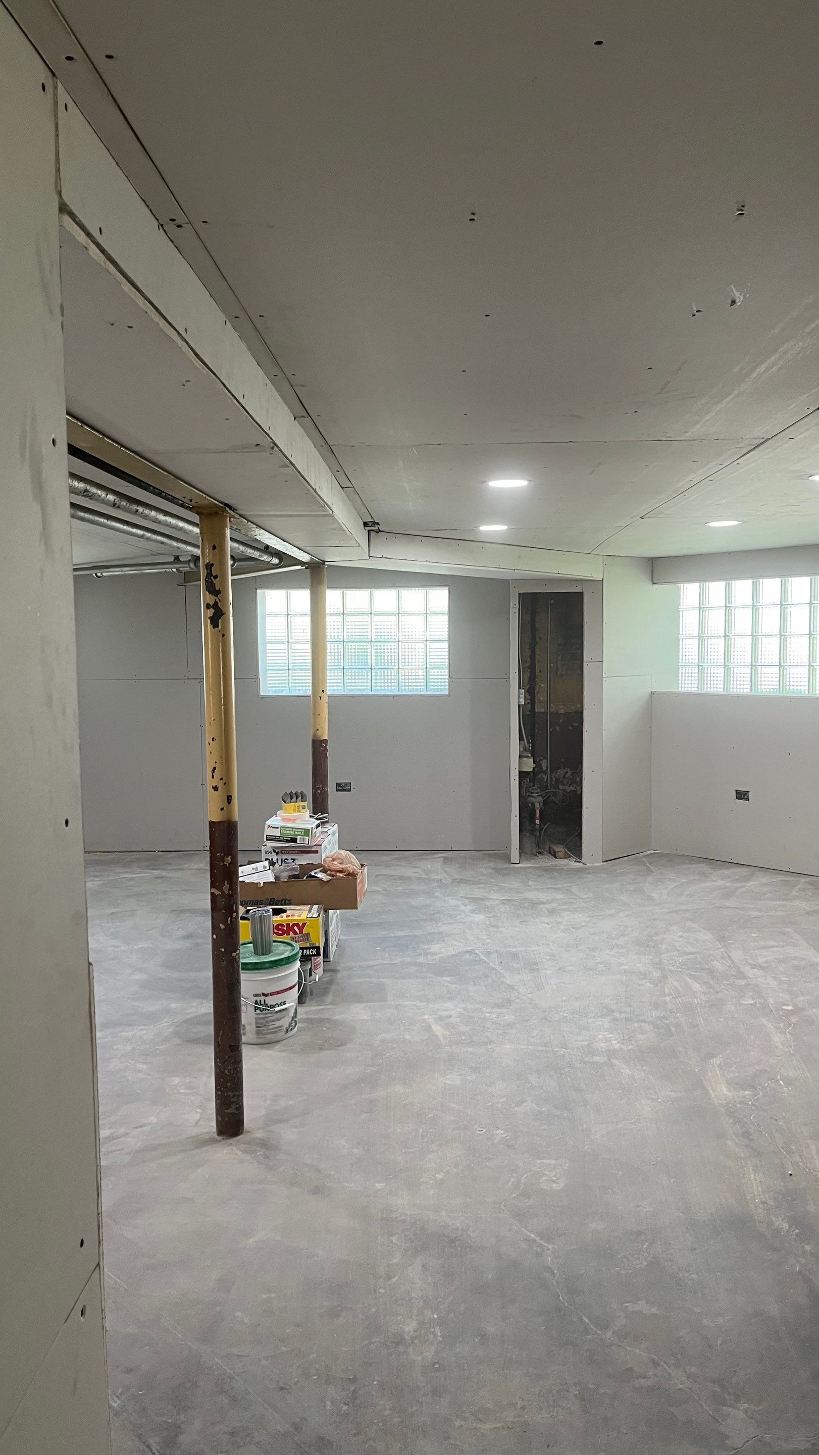 Basement Remodel using Drywall by INQUSE GENERAL CONTRACTOR