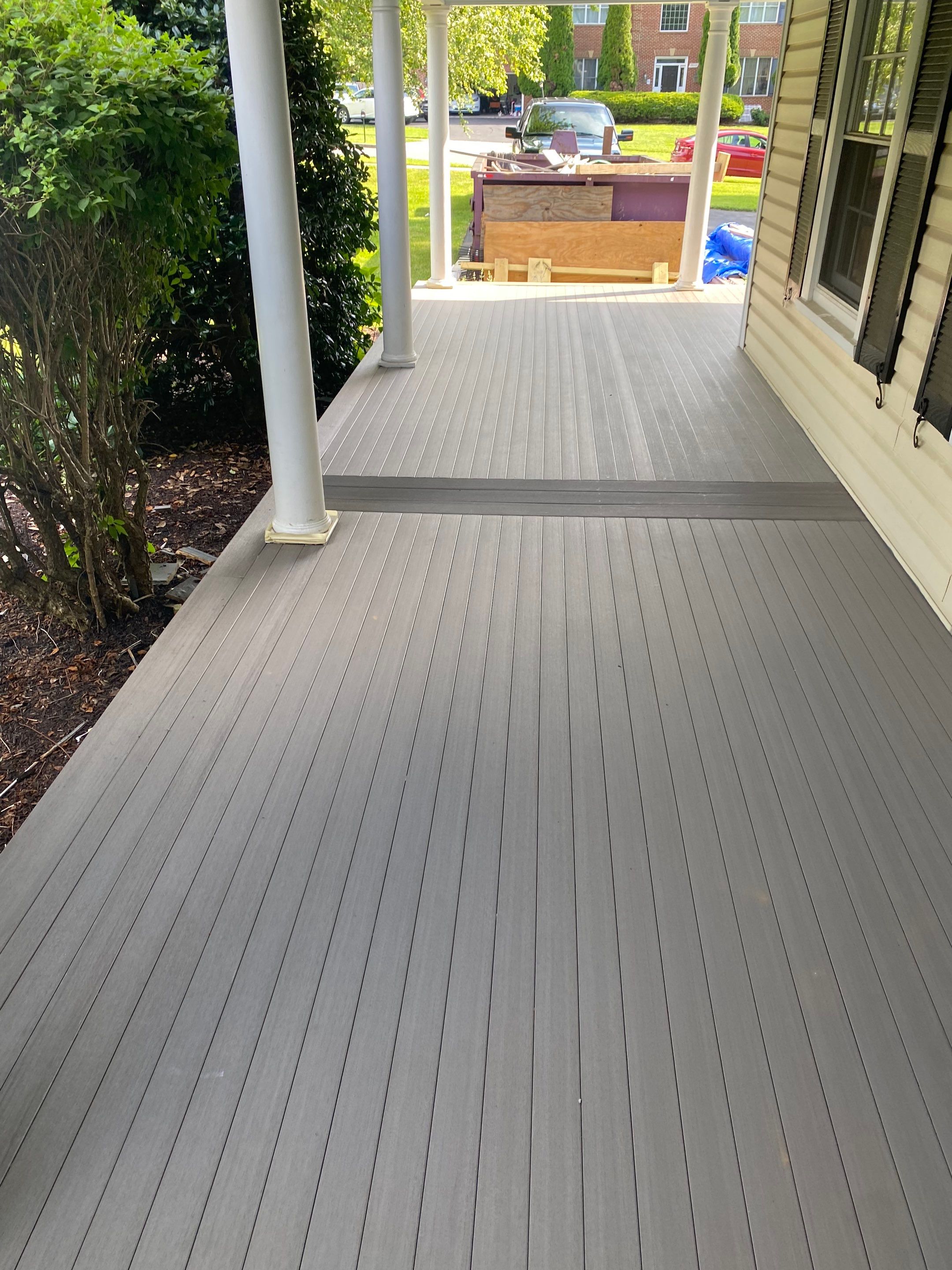 Front Porch Transformation using Timbertech Decking by The Smet Companies, LLC