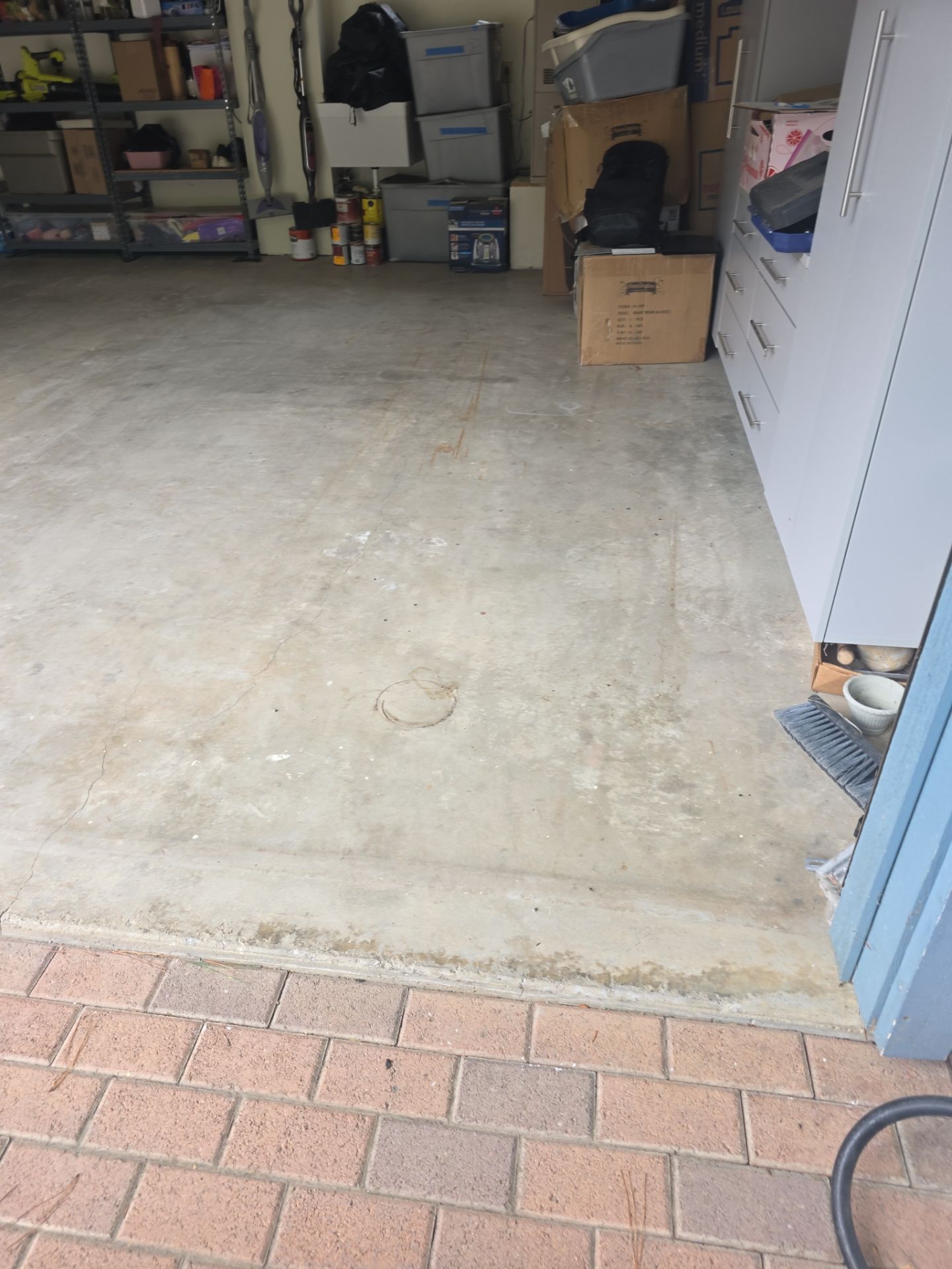 Polyurea Garage Floor Transformation with Stonewash Chips in Cambria by MGP Coatings
