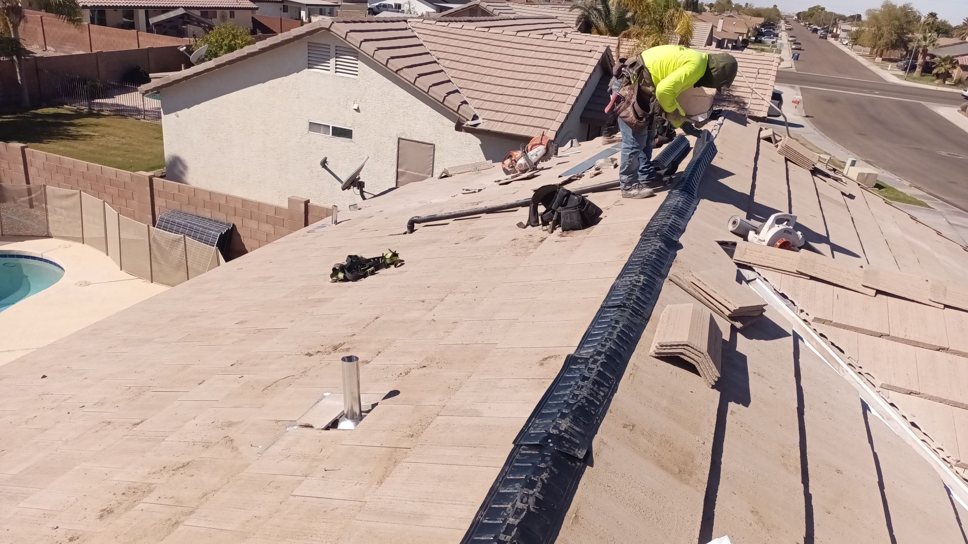 Savannah Beige Concrete Tiles by Reimagine Roofing