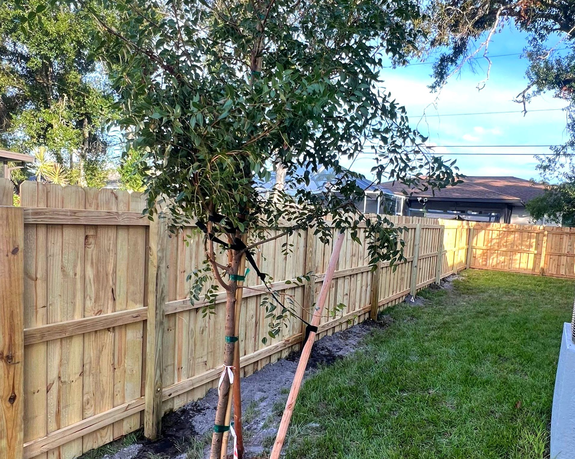 Wood Fence Installation using Wood Pressure Treated Fence  by Asap fence and gates, LLC