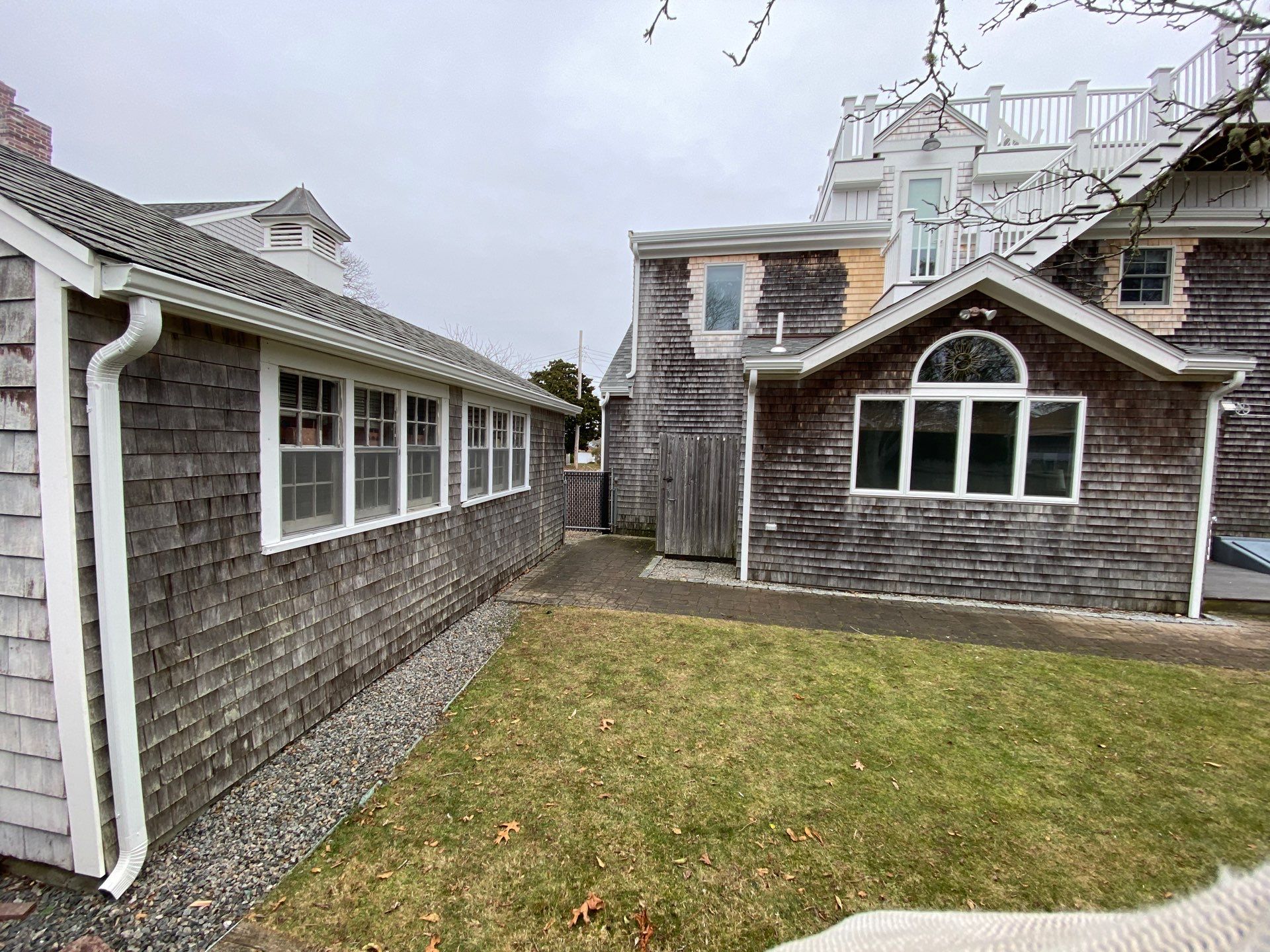 Gutter Installation using 5" K-Style Aluminum Gutter in Falmouth, MA. by Gutter Pro Enterprises