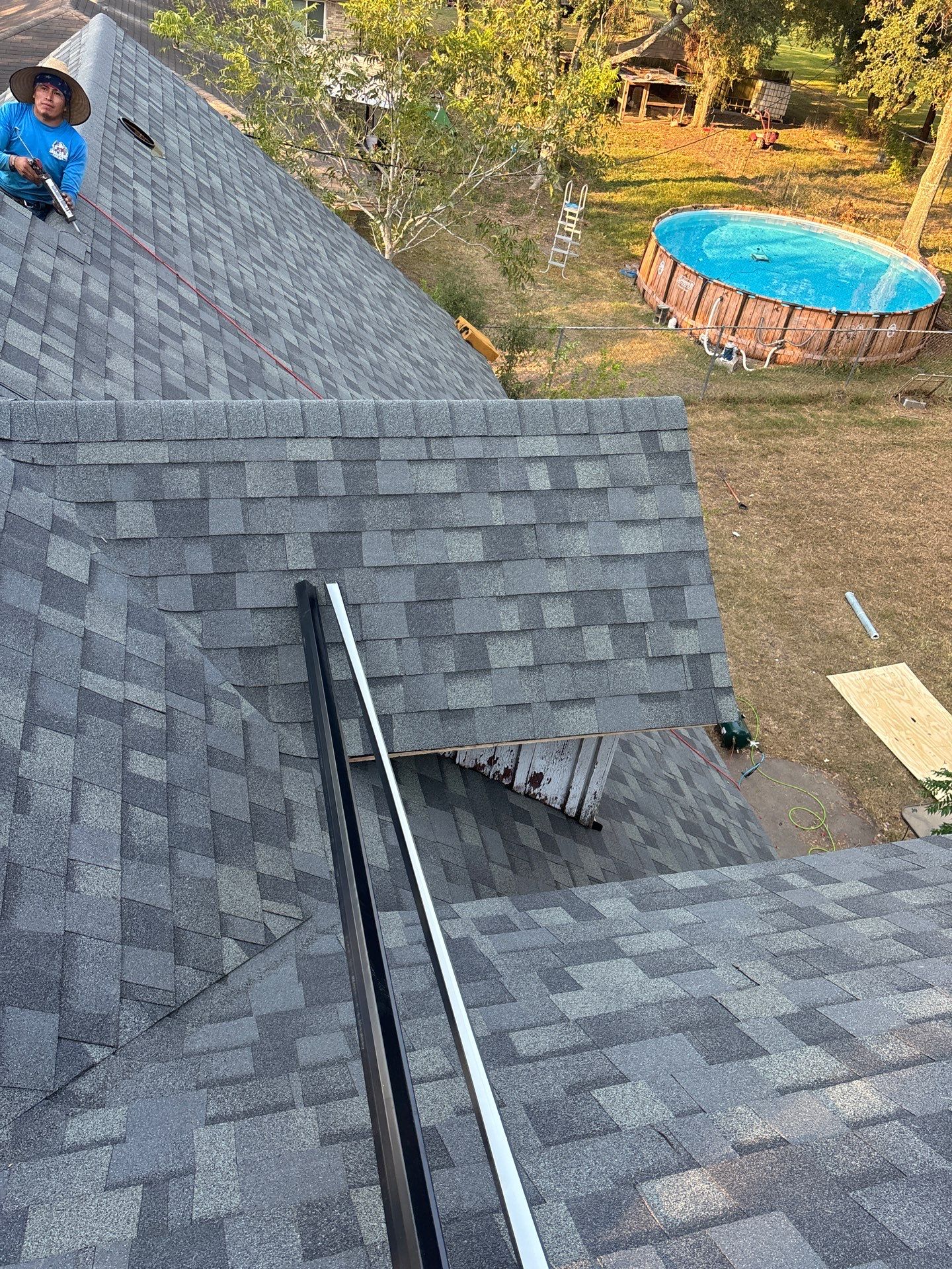 Residential Roofing Installation using Owen's Corning Duration (Lifetime) Shingles by Roof Repair Company