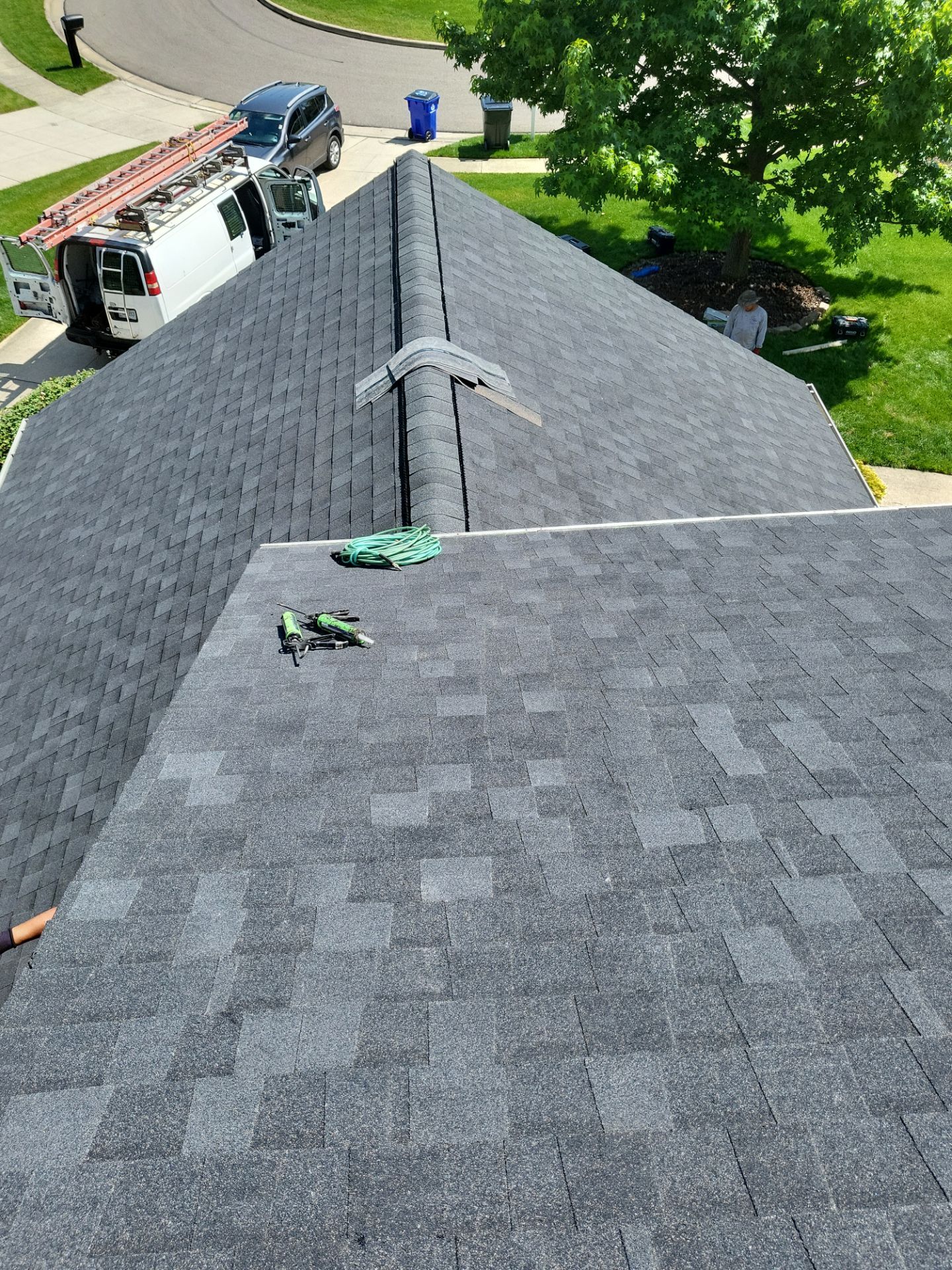 Atlas Pinnacle, Color, Black Shadow, Drip Edge, Color, White by Eagle Eye Roofing
