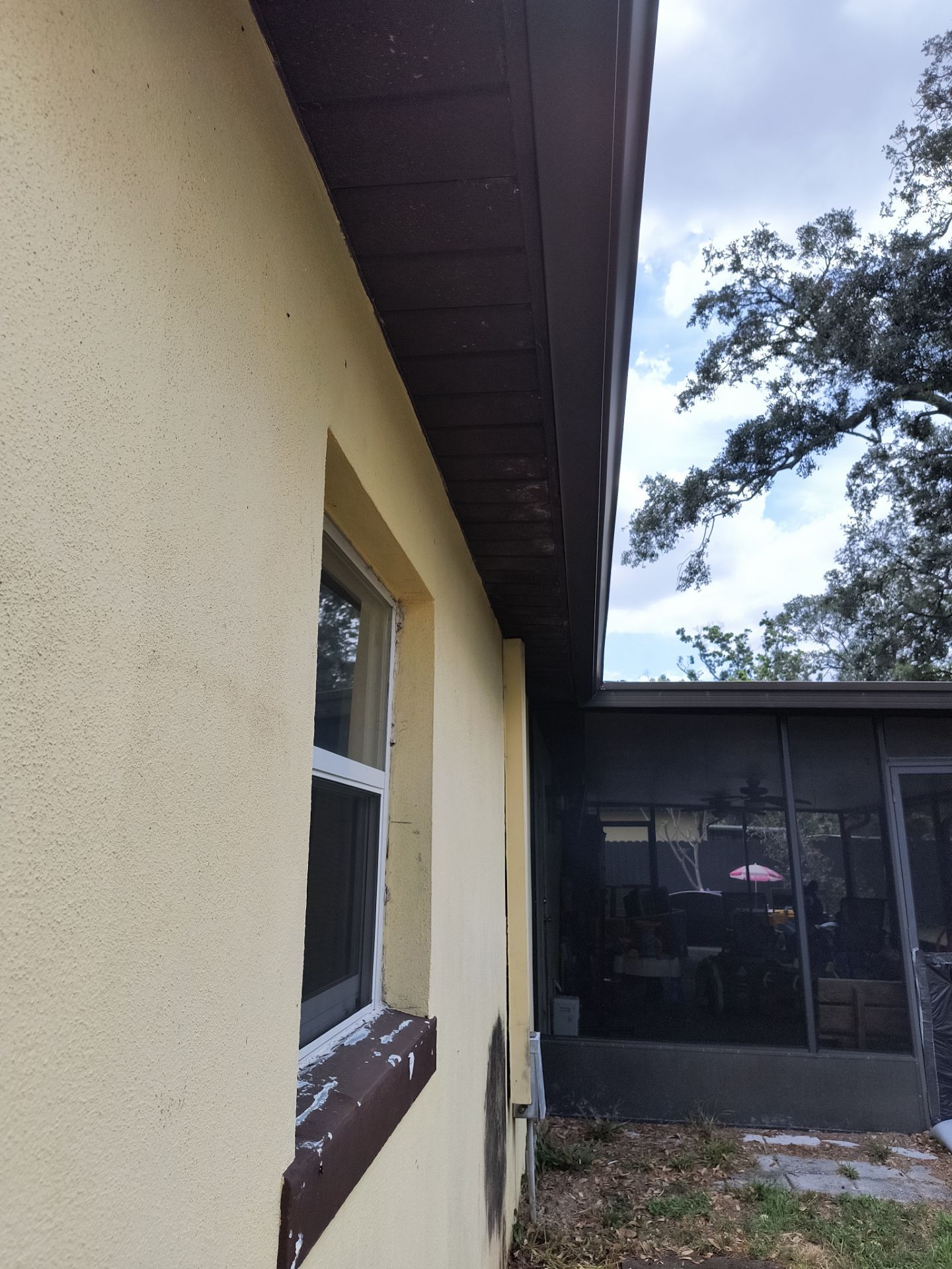 Musket Brown 6-Inch Gutters in Tampa FL by Gutter Professors