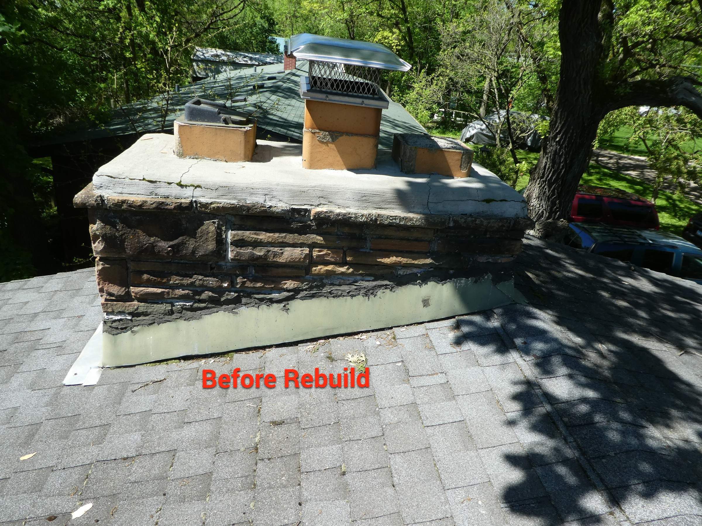 Complete Chimney Tear Down & Rebuild by Leonard and Sons Building Services, Inc. 