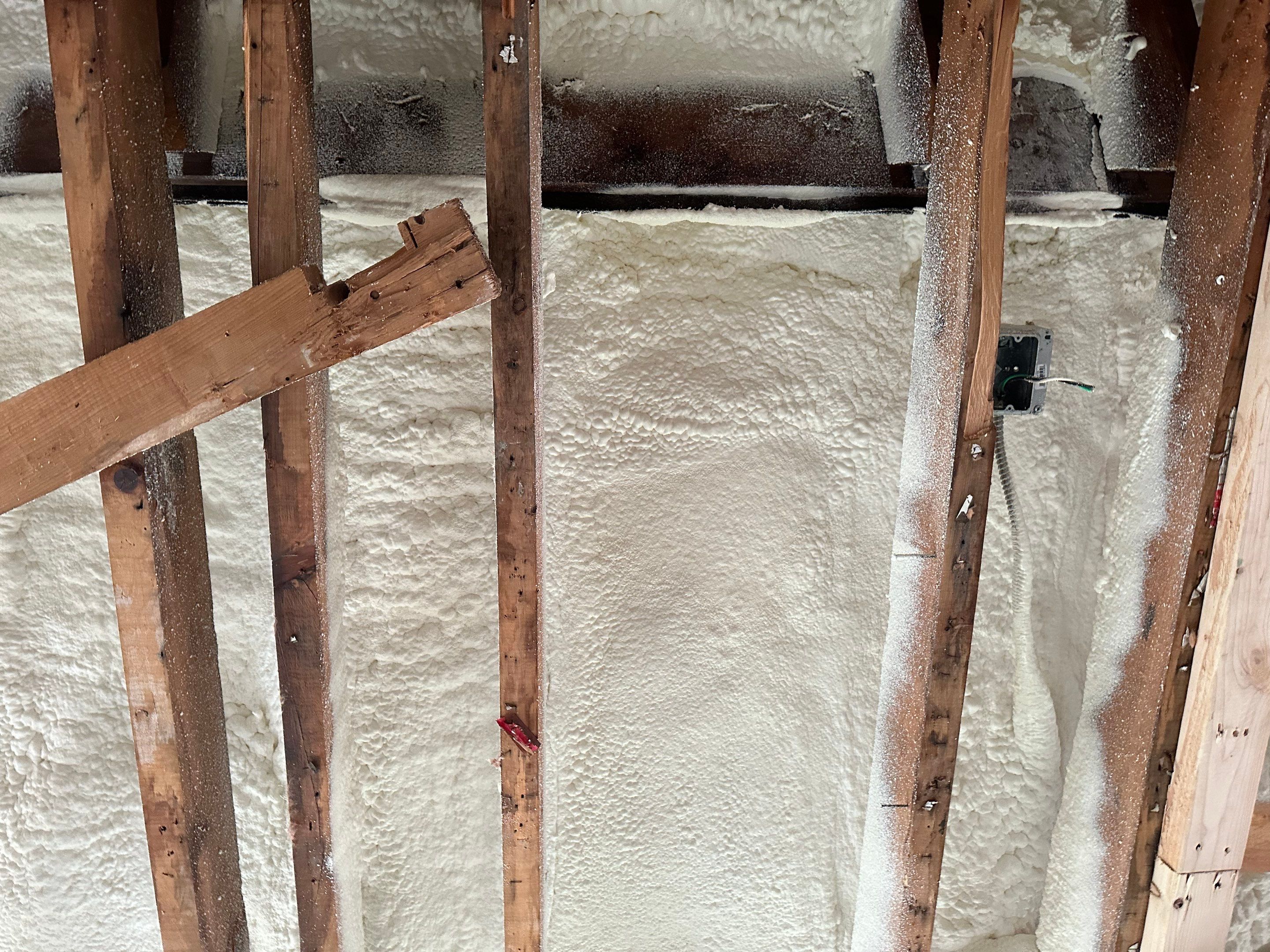 Attic Insulation using Closed Cell Spray Foam by NYS Foam & Energy