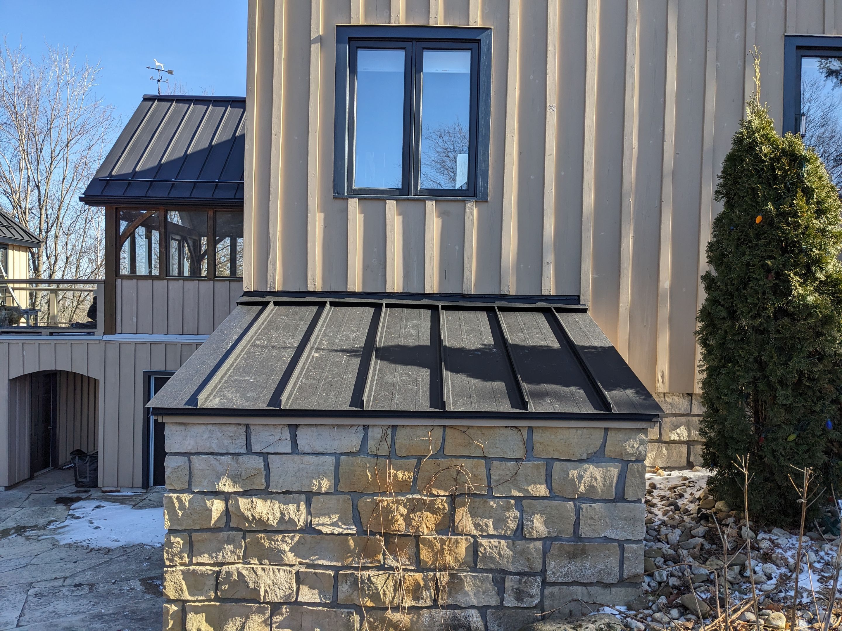 Residential Roofing Installation using 24 Ga Standing Seam Metal by Jay Carter Roofing & Sheet Metal