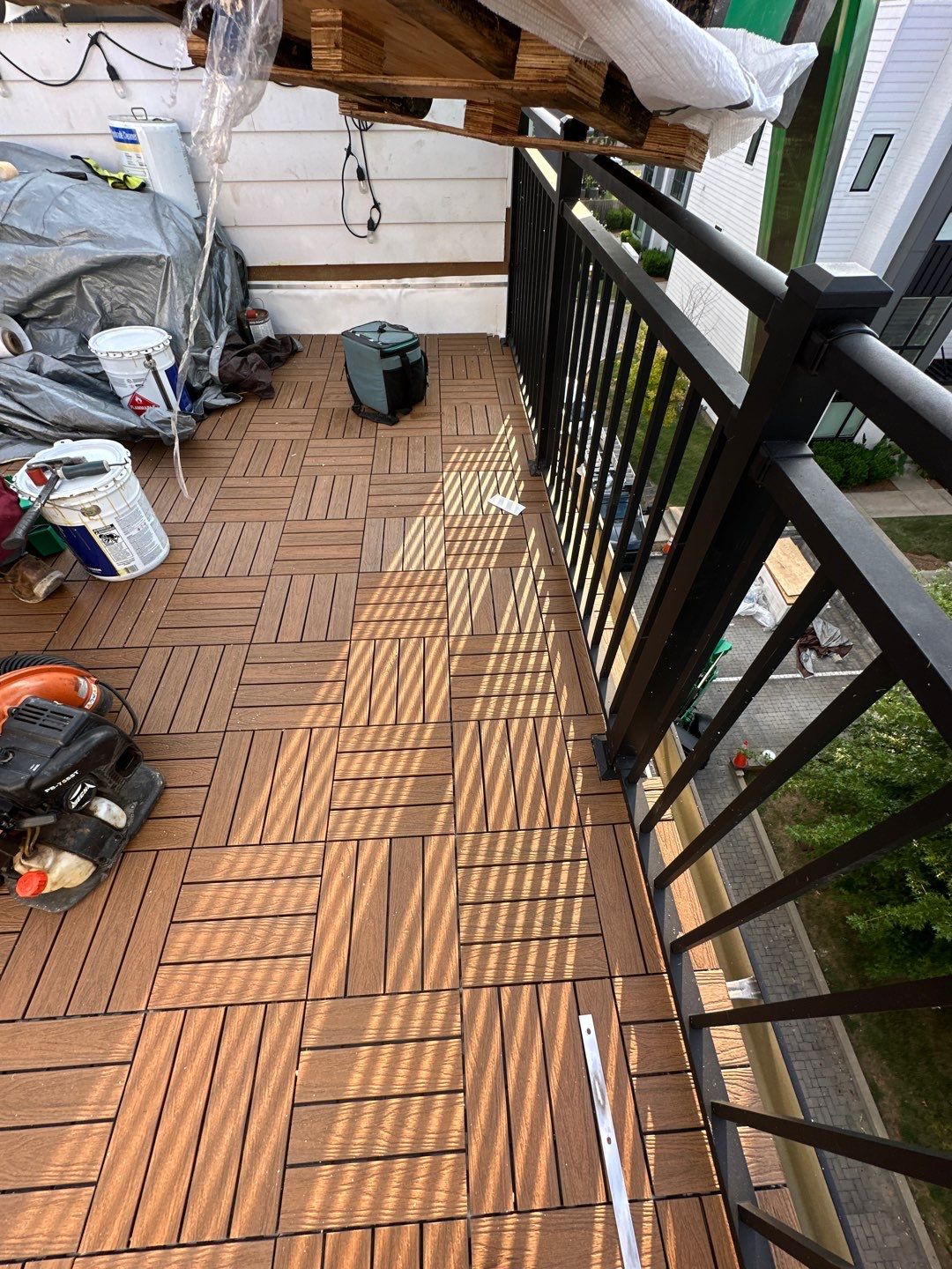 TPO Roofing System with Roof Deck Pavers by Undersun Roofing 