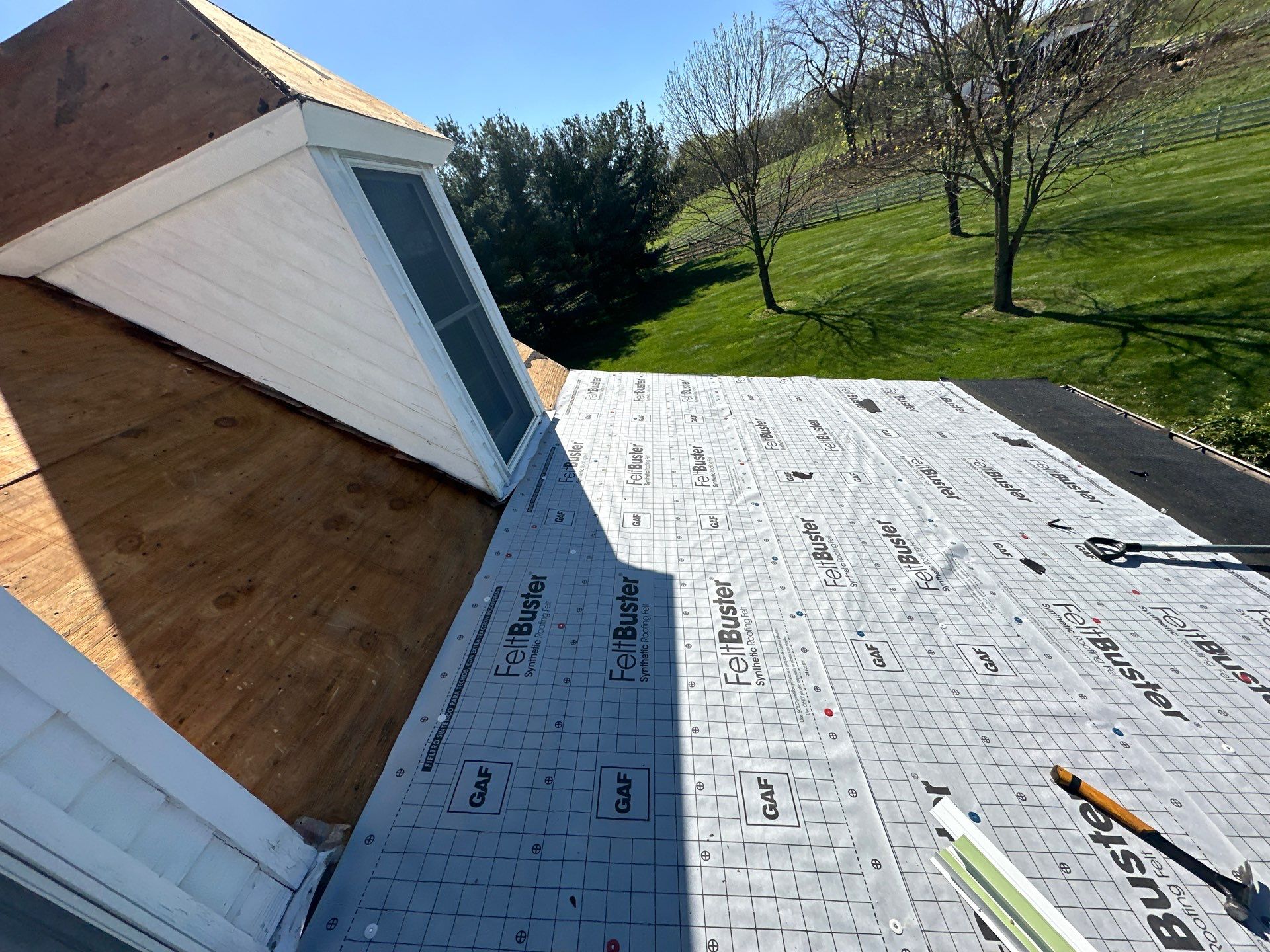 Residential Roofing Installation using Timberline HDZ Shingles - Barkwood by RoofX 