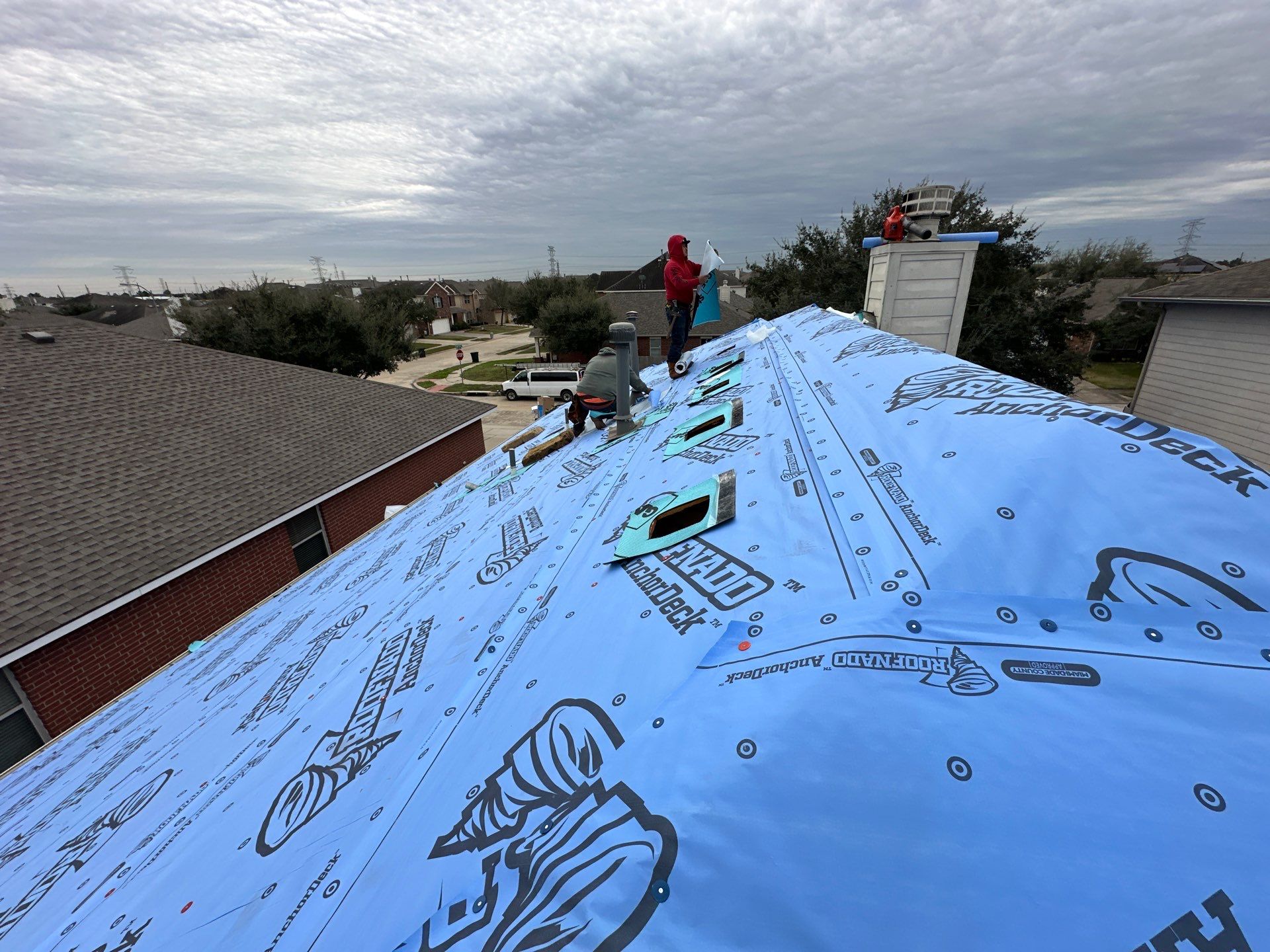 Project in Houston by Motion Roofing