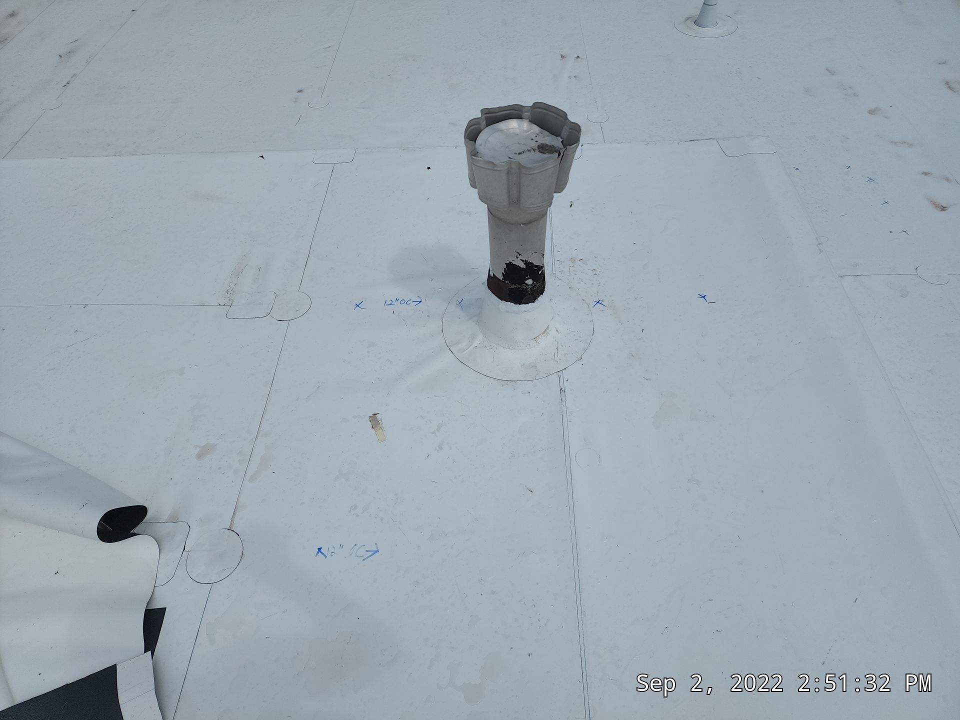 Commercial Roofing Installation using 60 mil PVC by Hostetler Roofing