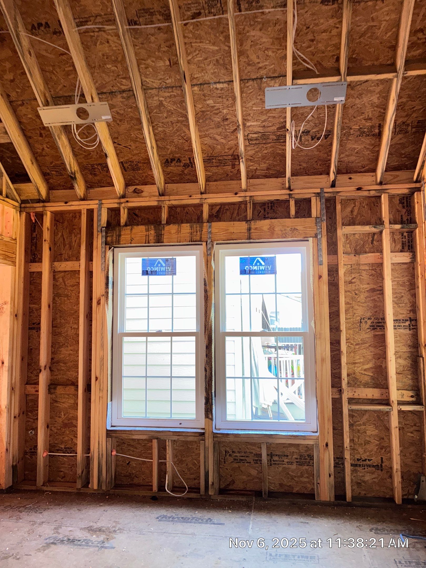 Mold remediation for custom home addition by EAS Environmental, LLC.