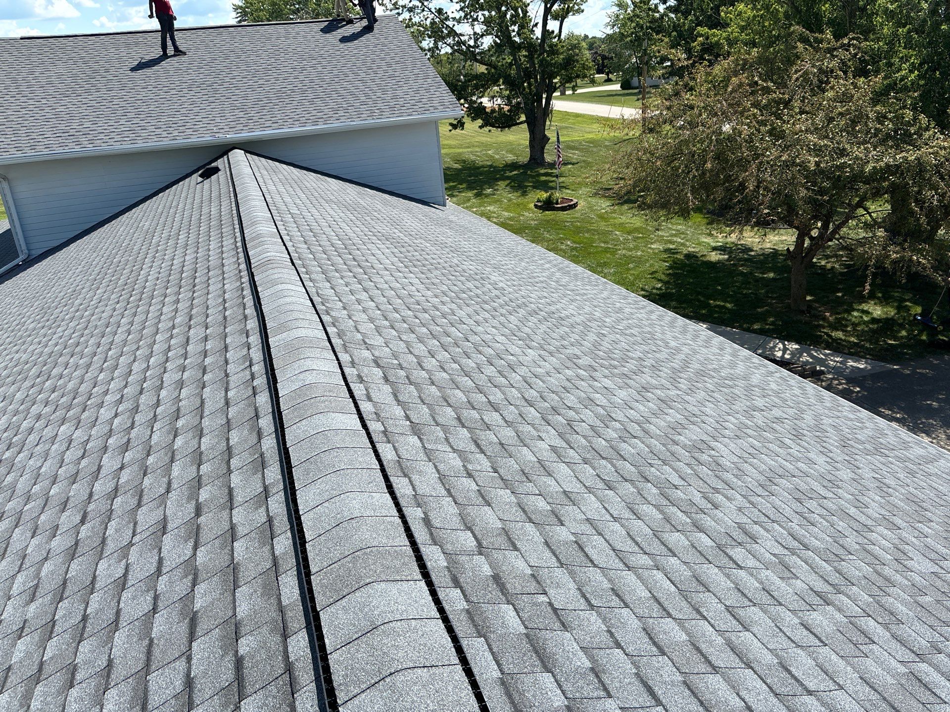 Residential Roofing Installation using Timberline UHDZ Shingles - Pewter Gray by RoofX 