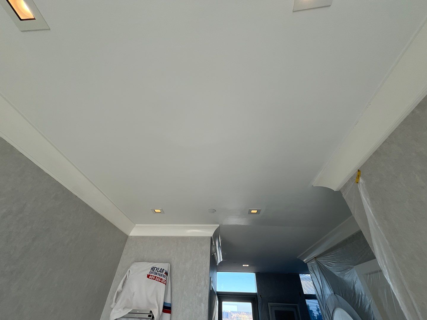 Luxury Apartment Ceiling Repair & Repaint - Philadelphia by Fresh Coat Works LLC