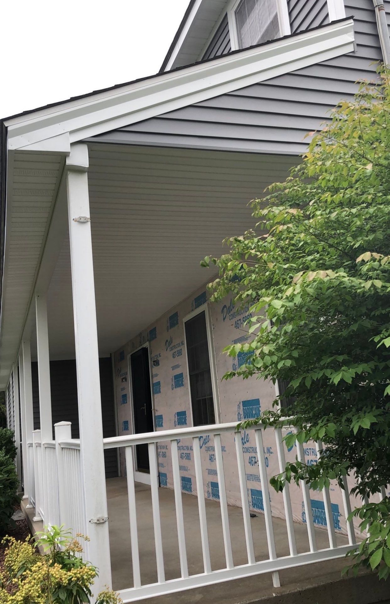Siding Installation using Certainteed Monogram Charcoal gray and Owens Corning Versetta Stone Sterling by A Plus Exterior
