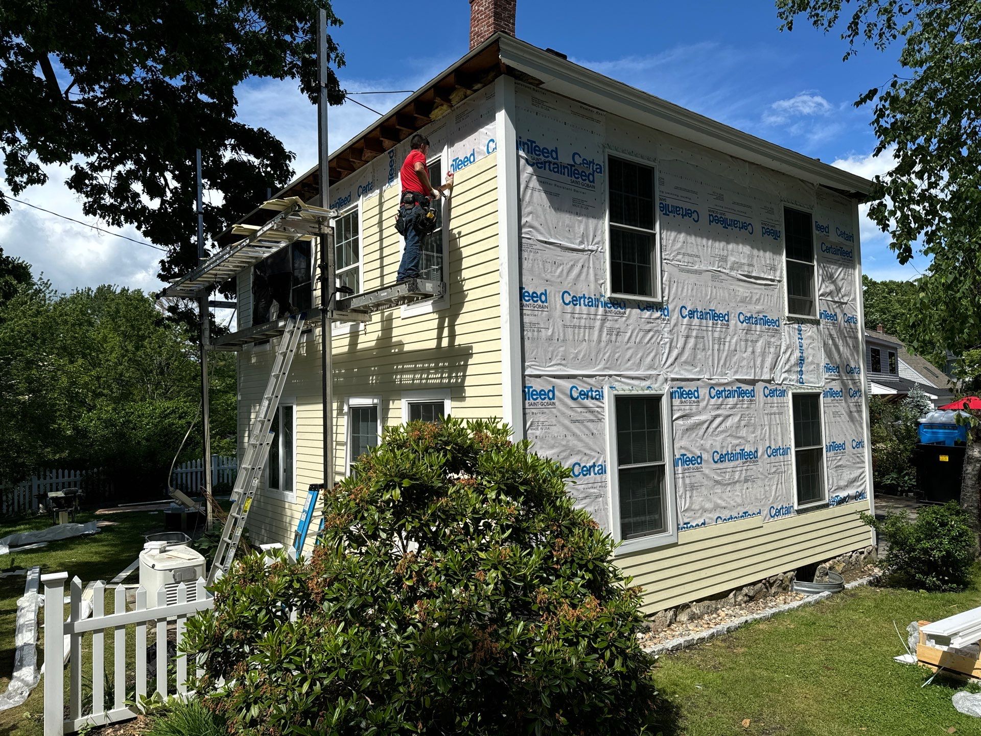 Everlast Siding, and New Asphalt Roofing in New Castle, NH by Tall pine roofing